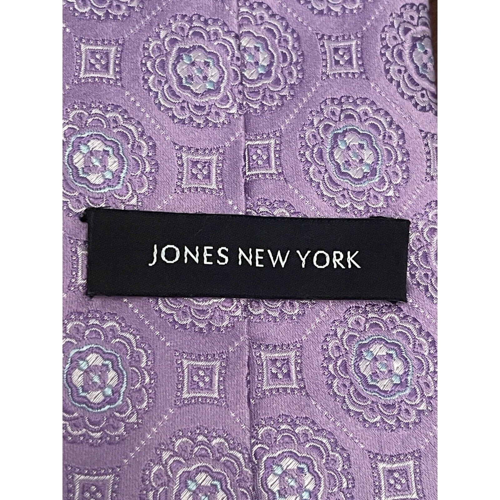 Jones New York Jones New York Purple Blue 100% Silk Made In China Size ONE SIZE - 8 Thumbnail