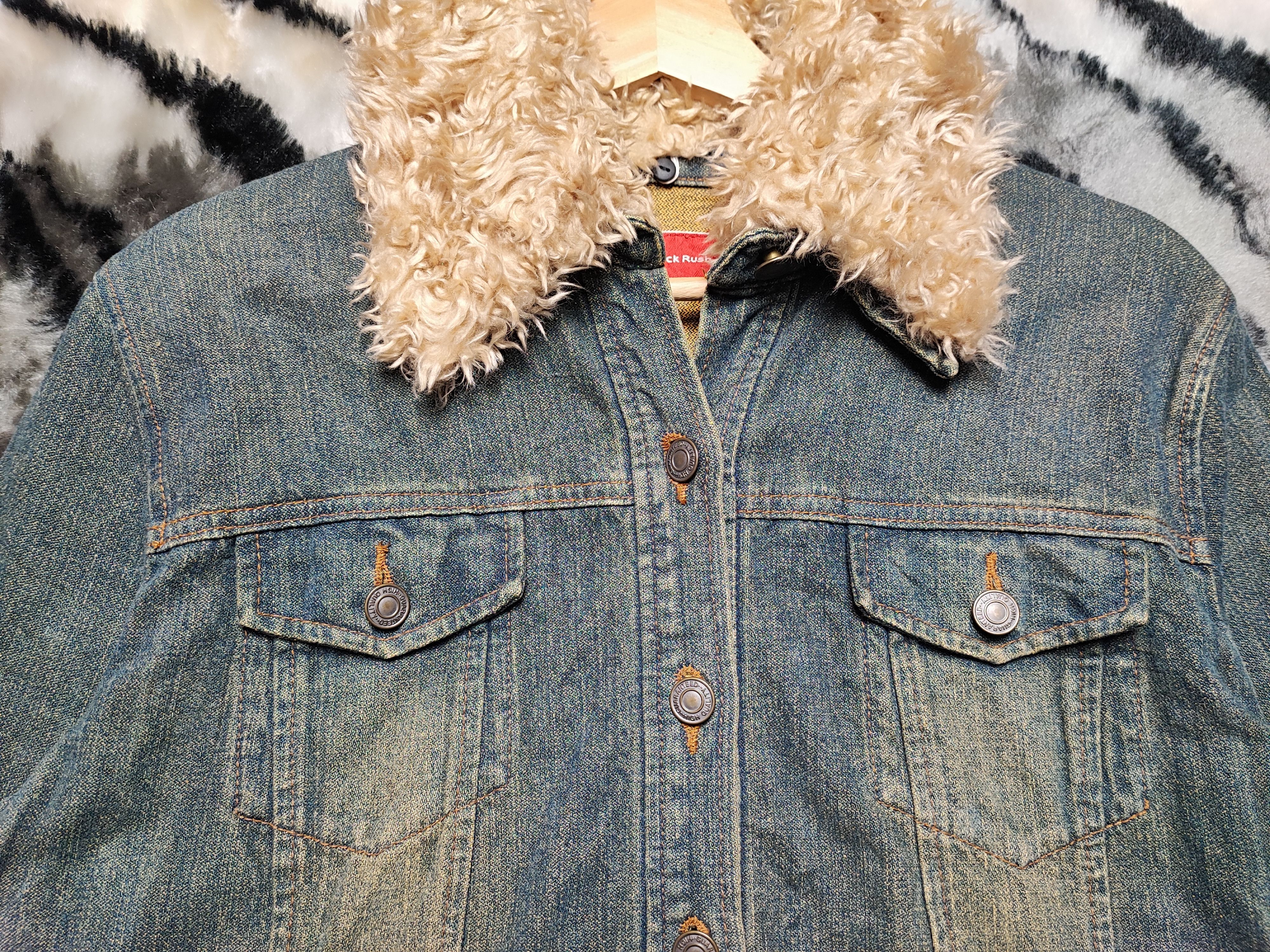 Number (N)ine Fur Denim Jacket by Back Rush Japan Edition Size US S / EU 44-46 / 1 - 5 Thumbnail