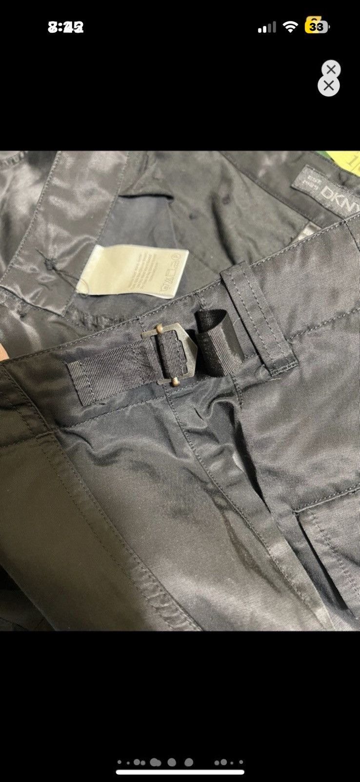 DKNY ***FINAL DROP***RARE 90s DKNY TECHNICAL WIDE CARGO 31 Size US 31 - 18 Thumbnail
