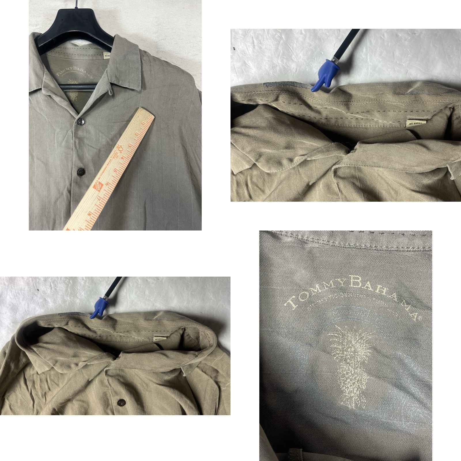 Tommy Bahama Tommy Bahama Button-Up Shirt Mens 2XL Brown Silk Short Sleeve Button-Down Collared Vacation Casual Travel Size US XXL / EU 58 / 5 - 8 Thumbnail