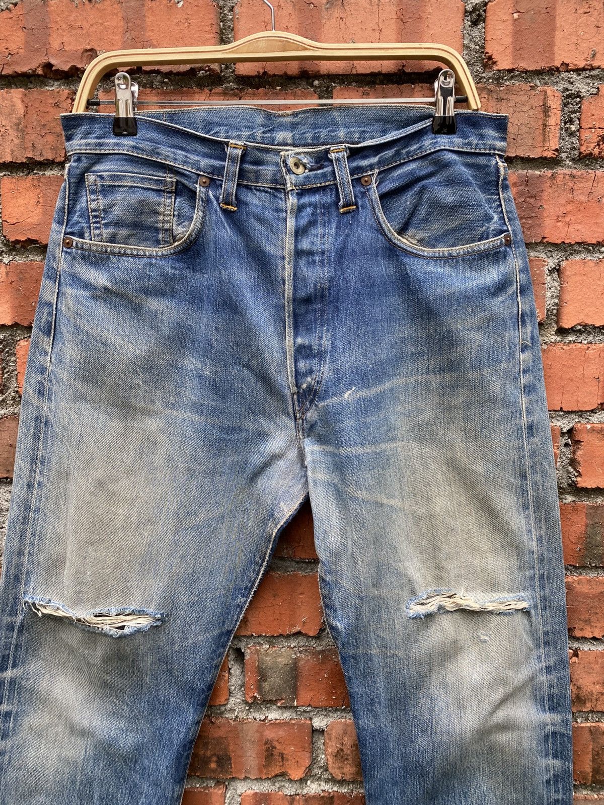Levi's Vintage Clothing W33x31 Vintage levi's S501xx redline repaired big E usa Size US 33 - 8 Thumbnail