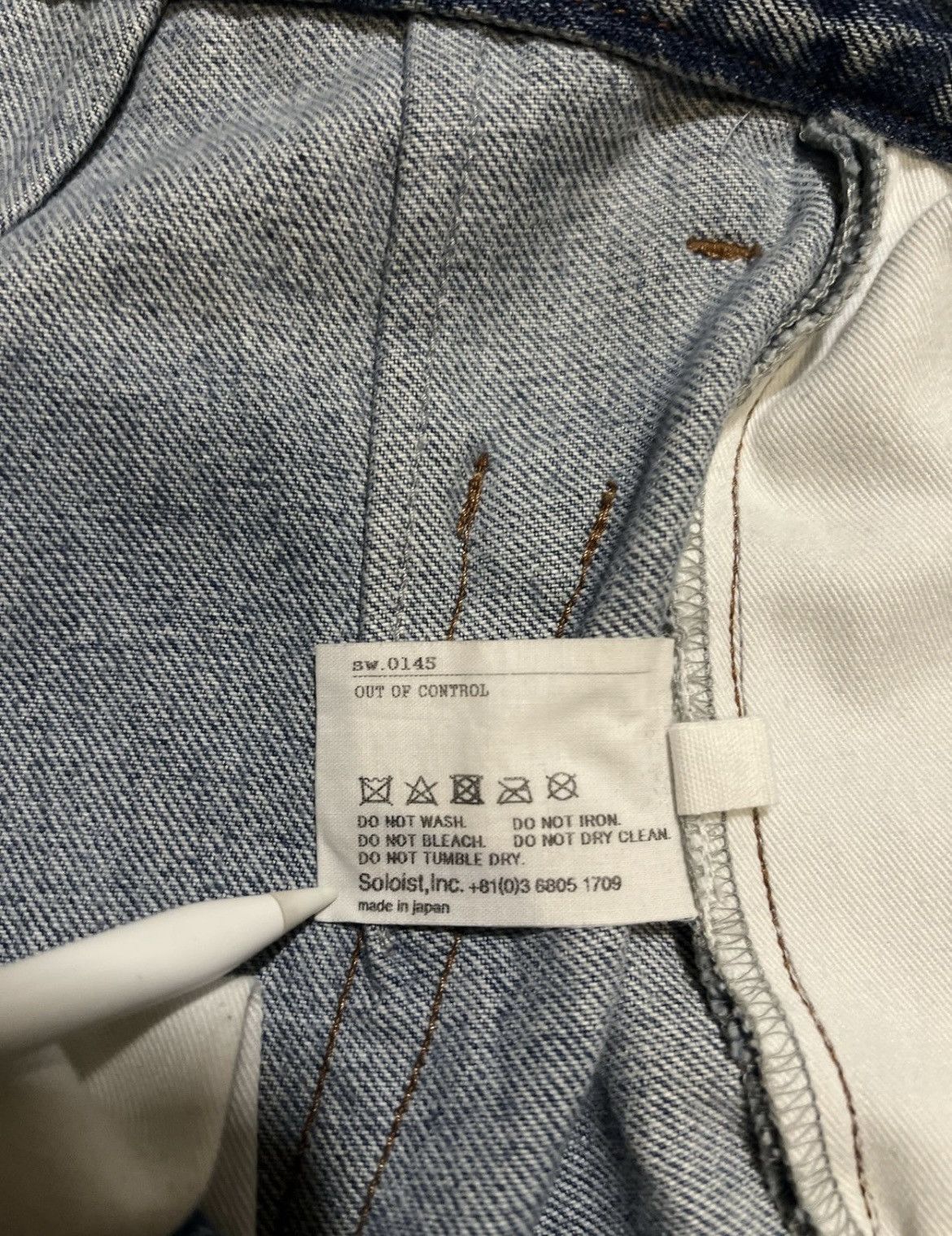 Takahiromiyashita The Soloist. TAKAHIROMIYASHITA TheSoloist SS18 Reconstructed Denim Size US 32 / EU 48 - 8 Thumbnail