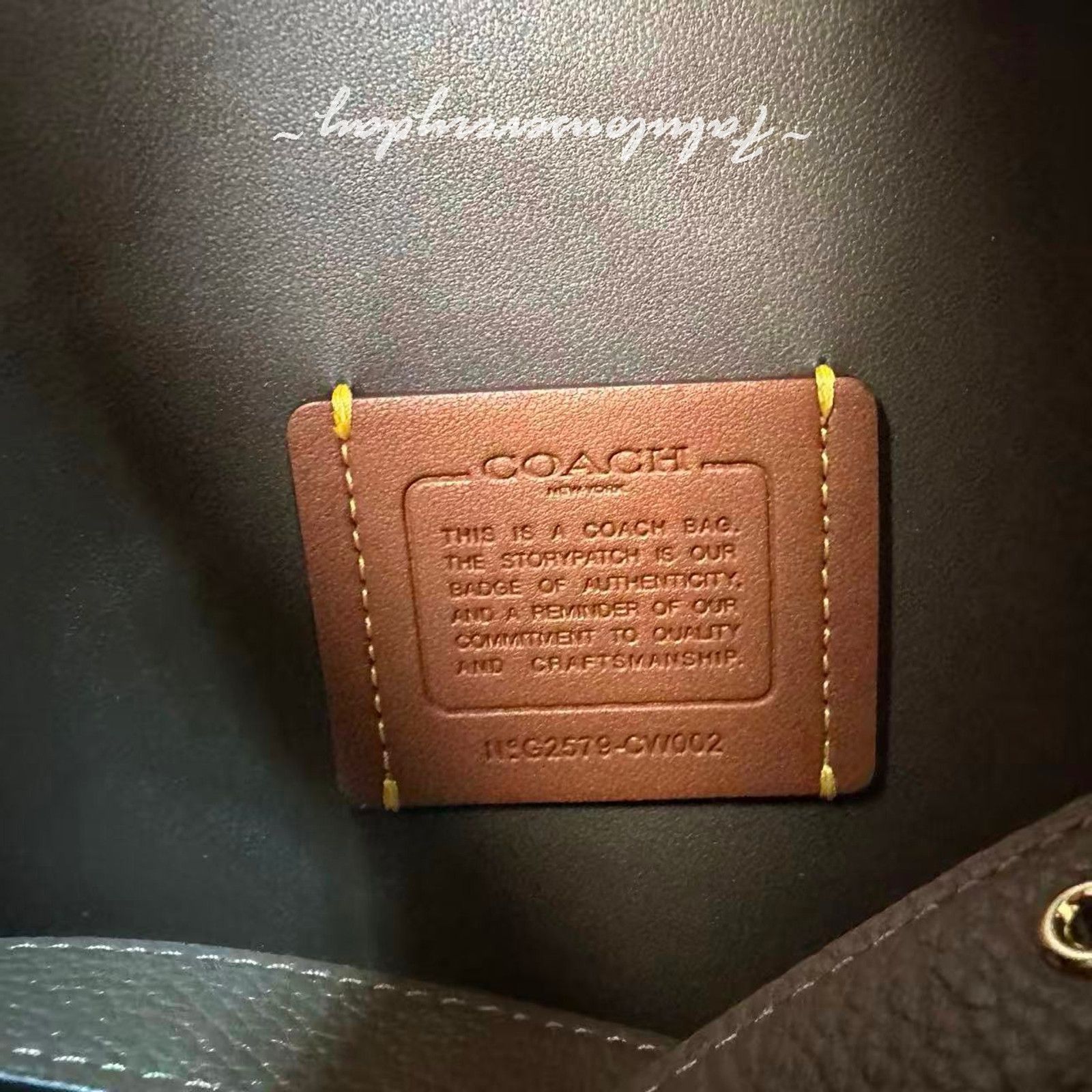 Coach Coach Hadley Convertible Crossbody Bag Leather/Dark Stone Size ONE SIZE - 8 Thumbnail