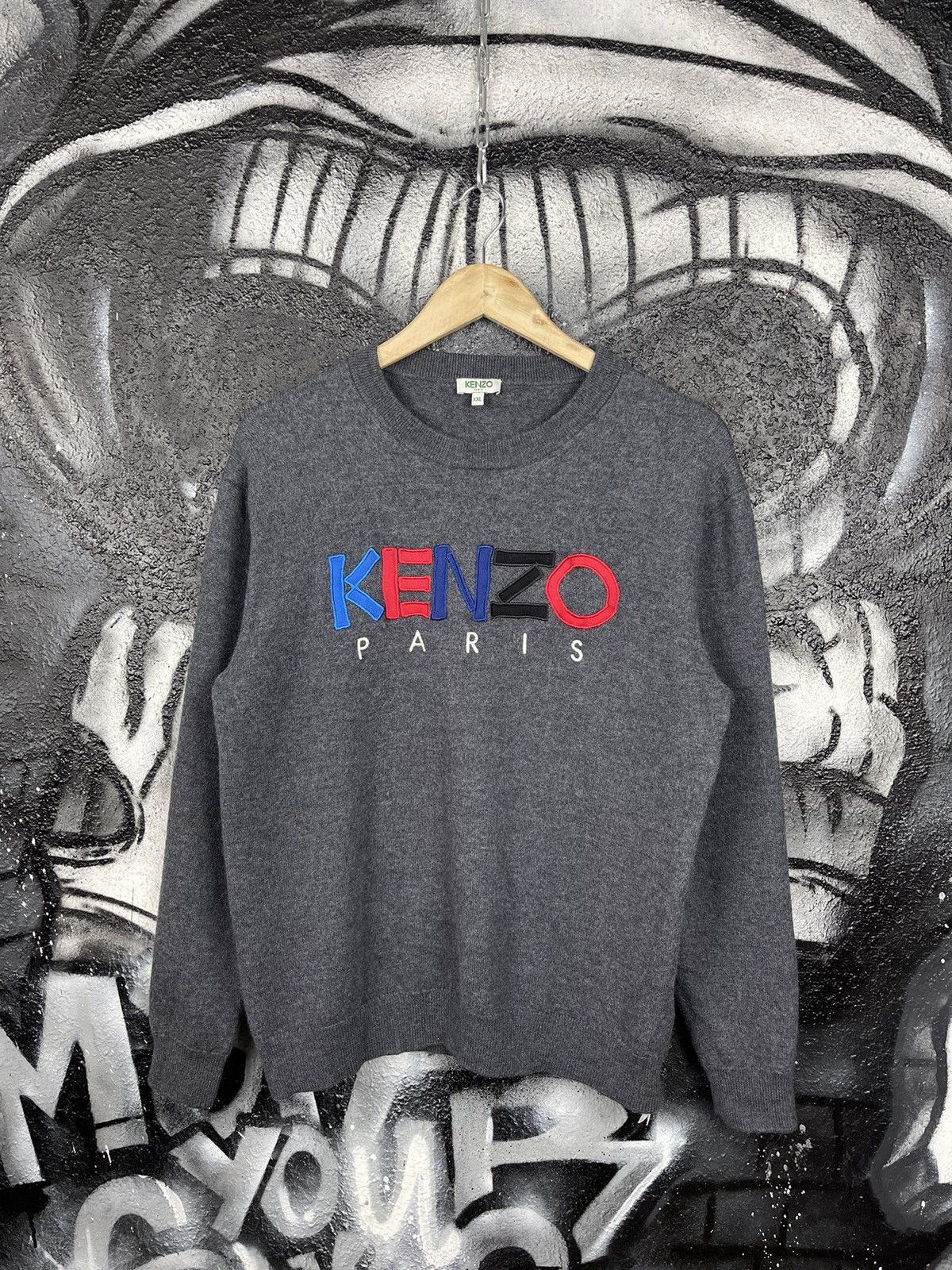 Designer × Kenzo Kenzo Paris Wool Knit Sweater Men’s Size S Size US S / EU 44-46 / 1 - 2 Thumbnail