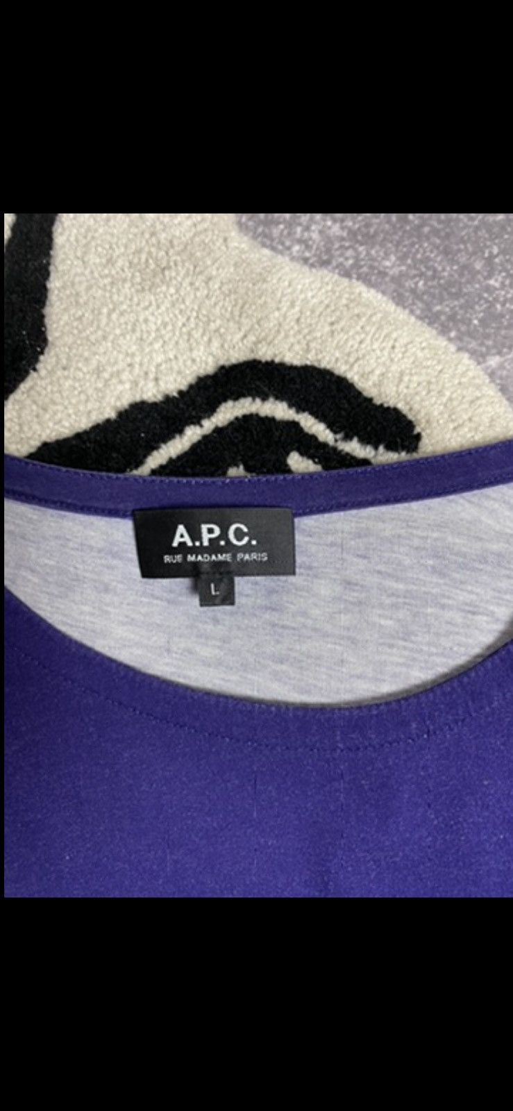 A.P.C. × Vintage Mens Vintage A.P.C Striped Long Sleeve T Shirt Tee Size US M / EU 48-50 / 2 - 2 Thumbnail