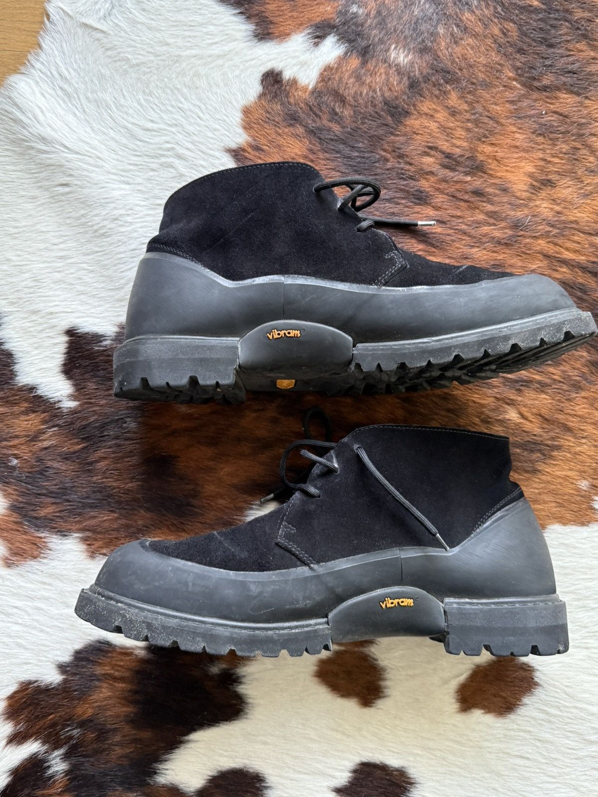 Diemme Black Diemme Suede Chukka Boots Vibram Sole EU 47 Size US 13 / EU 46 - 3 Thumbnail