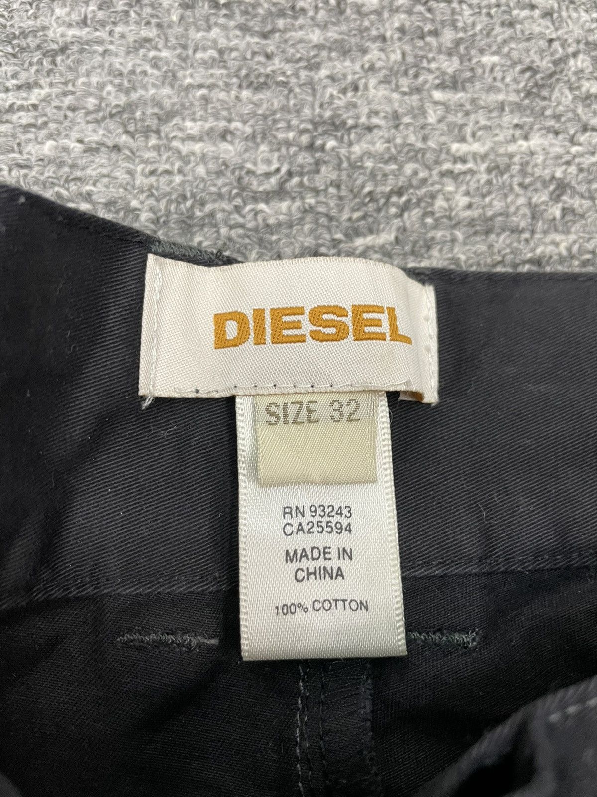 Diesel Diesel Relaxed Stretch Pants Black Trousers Size 32 Size US 32 / EU 48 - 4 Thumbnail