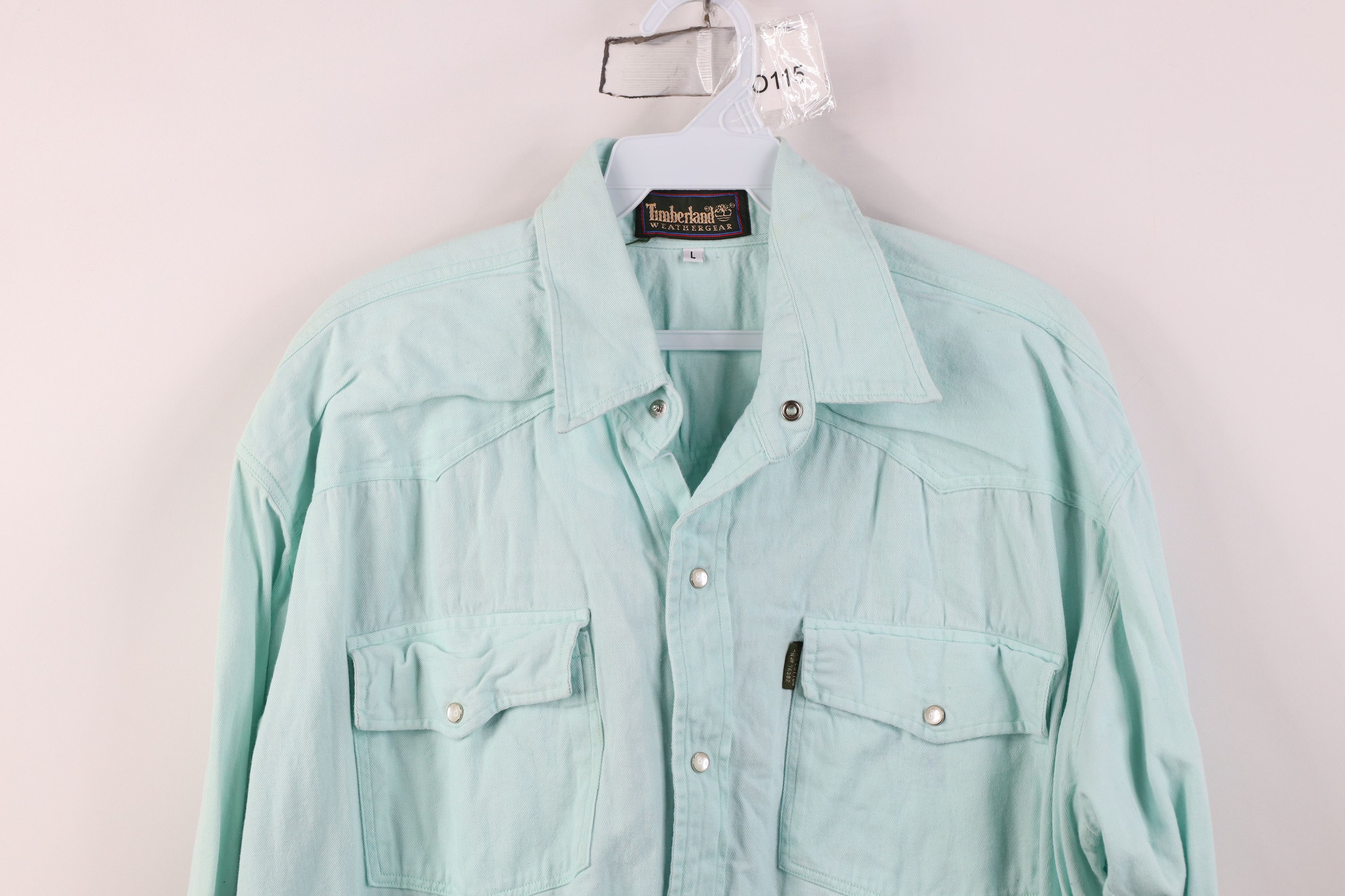 Timberland Vintage 90s Timberland Monaco Monte Carlo Snap Button Shirt Size US L / EU 52-54 / 3 - 2 Thumbnail
