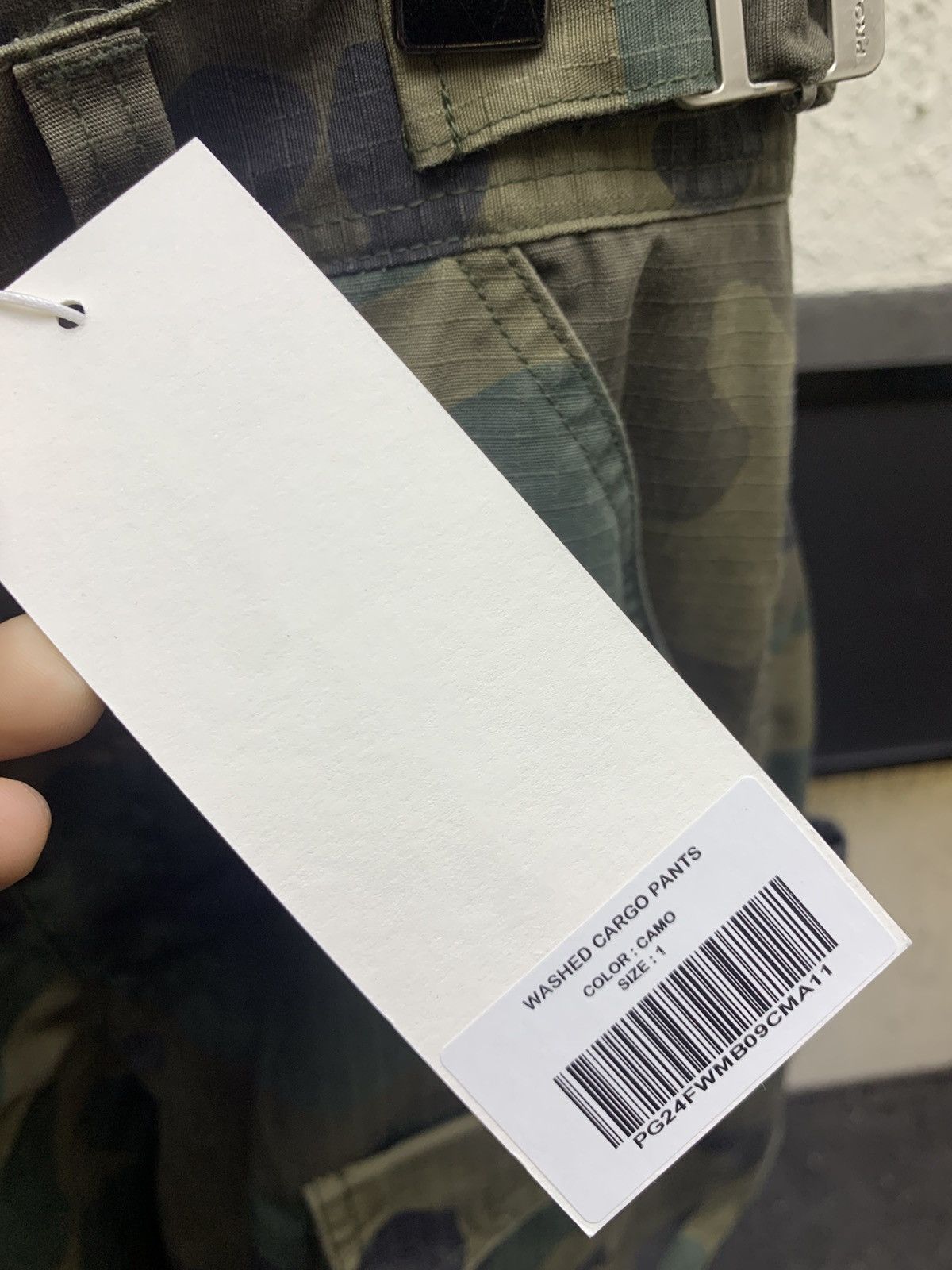 PROJECT GR WASHED CARGO PANTS - CAMO