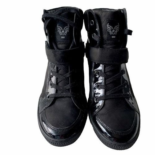 Other Paul Green Leather Sneakers Boots Women's Size 7 Black Lace Size US 7 / IT 37 - 2 Thumbnail