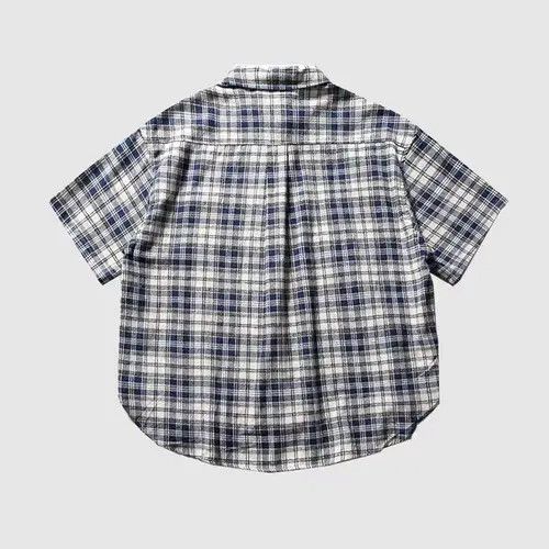 Japanese Brand Yuriko x Asuka Summer Fashion Casual Plaid Shirt Size US XL / EU 56 / 4 - 8 Thumbnail