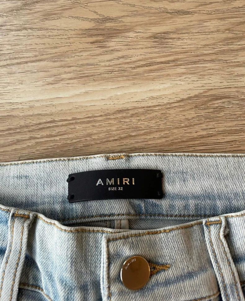 Amiri Amiri band collaboration series blue jeans Size US 32 / EU 48 - 2 Thumbnail