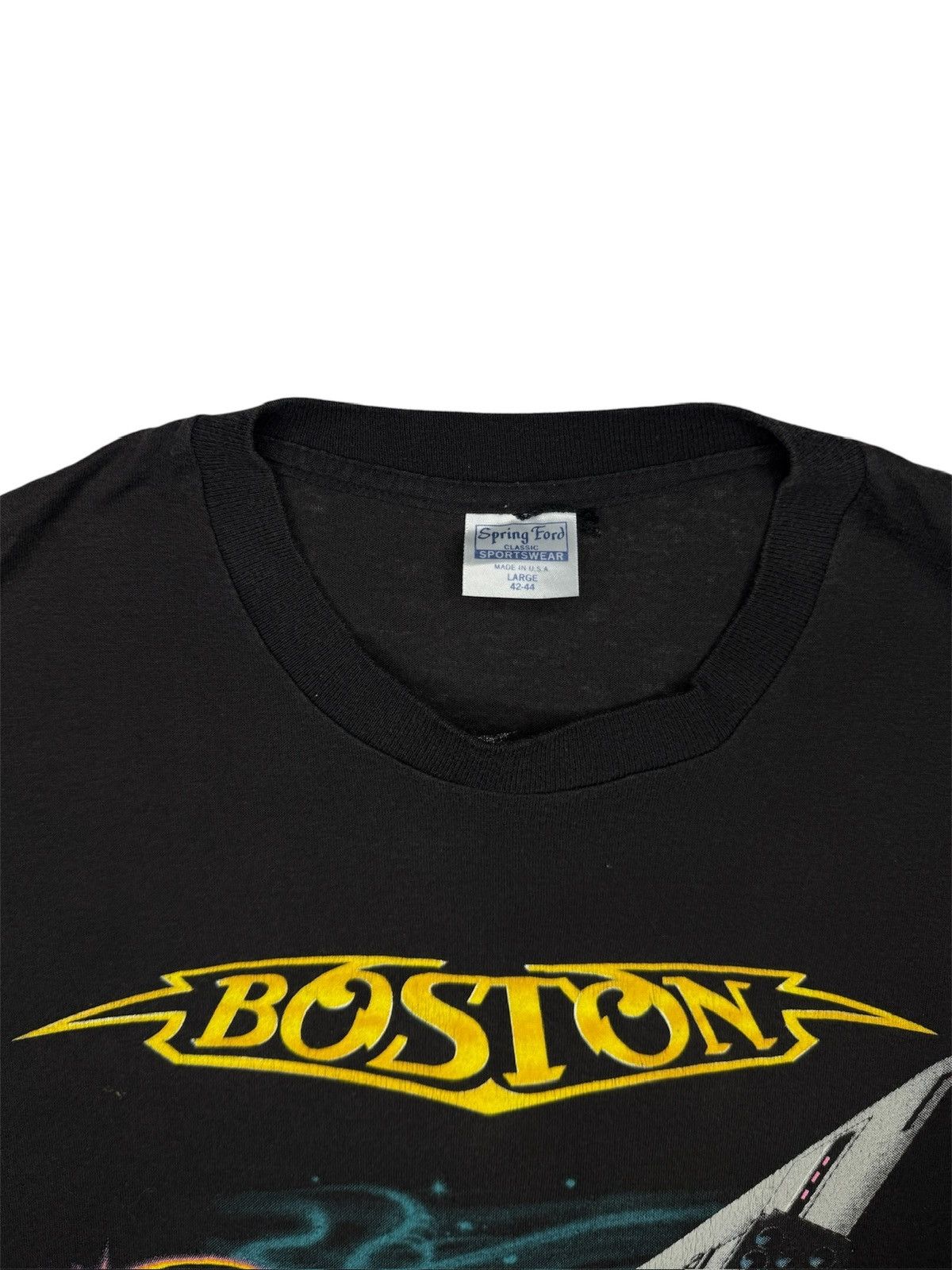 Vintage Vintage 1986 Boston Third Stage Band Tee Shirt Size US L / EU 52-54 / 3 - 3 Thumbnail