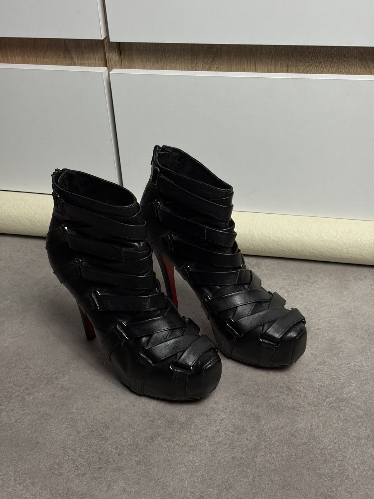 Christian Louboutin Christian Louboutin Nitoinimoi 120 Bandage Ankle Boots Y2K Size US 8 / IT 38 - 7 Thumbnail