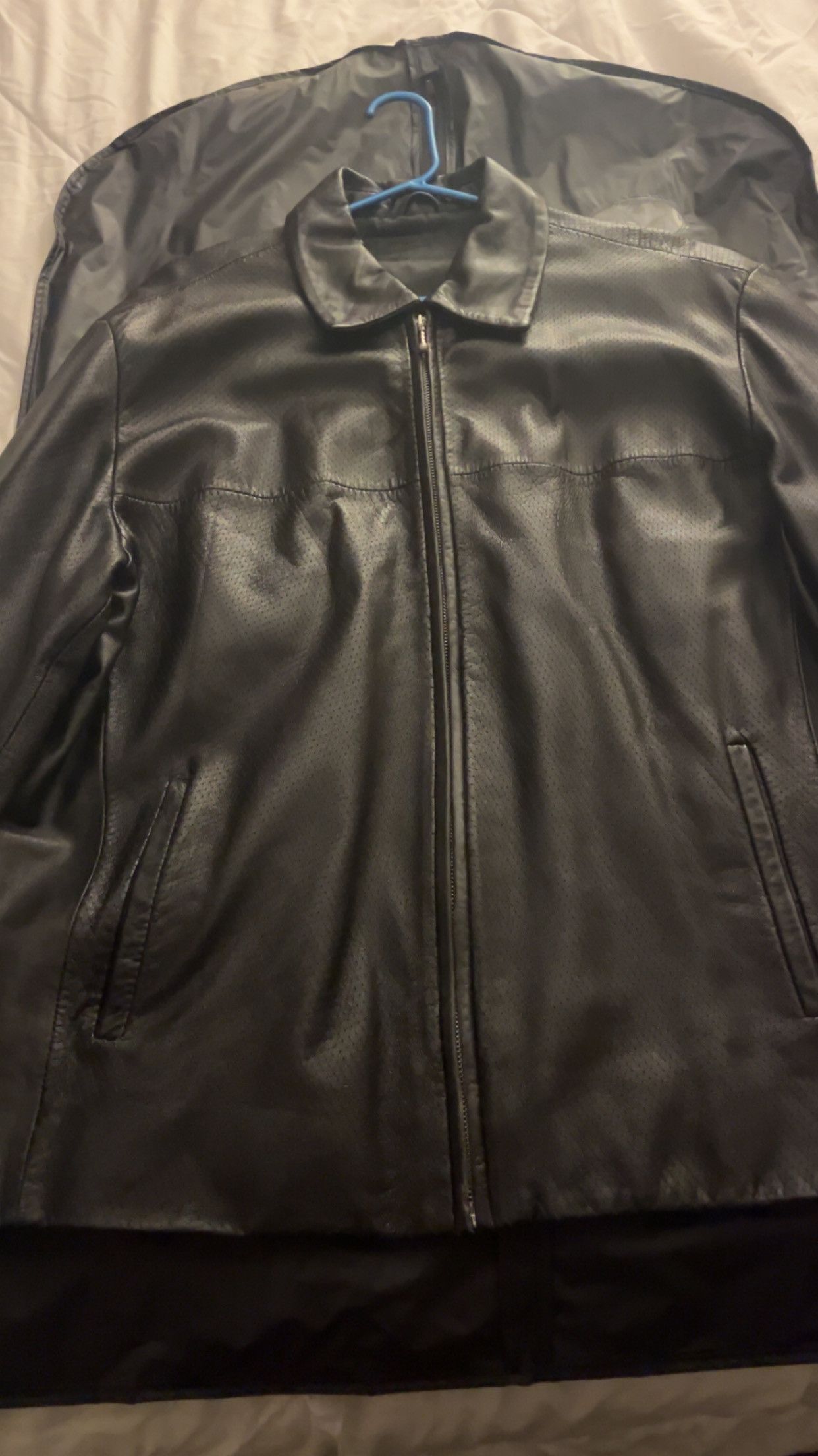 Other 1990s Bernini Beverly Hills Deadstock Leather Jacket Size US L / EU 52-54 / 3 - 2 Thumbnail