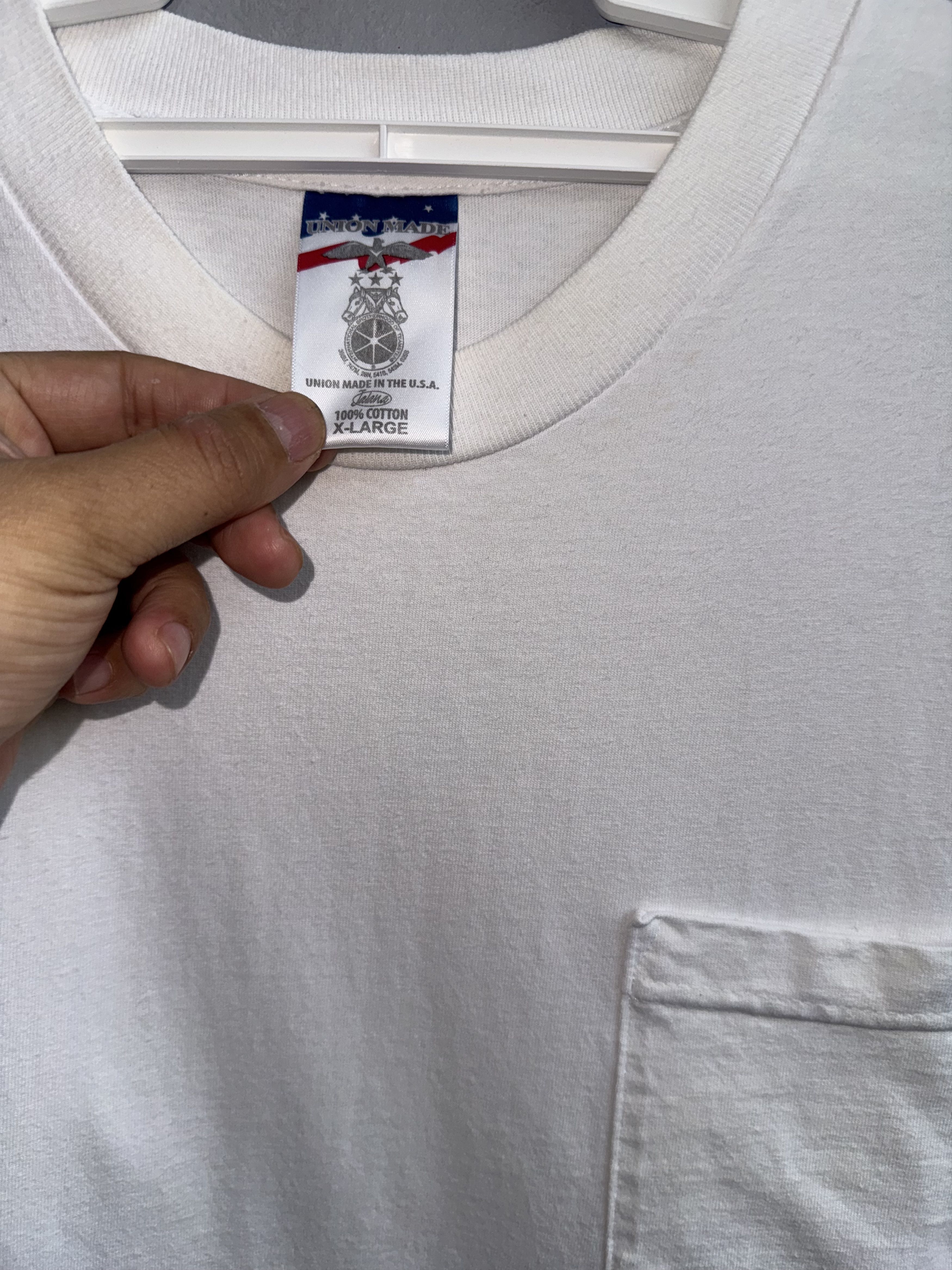Vintage Union Made Single Pocket Plain Vintage Shirt Size US XL / EU 56 / 4 - 4 Thumbnail