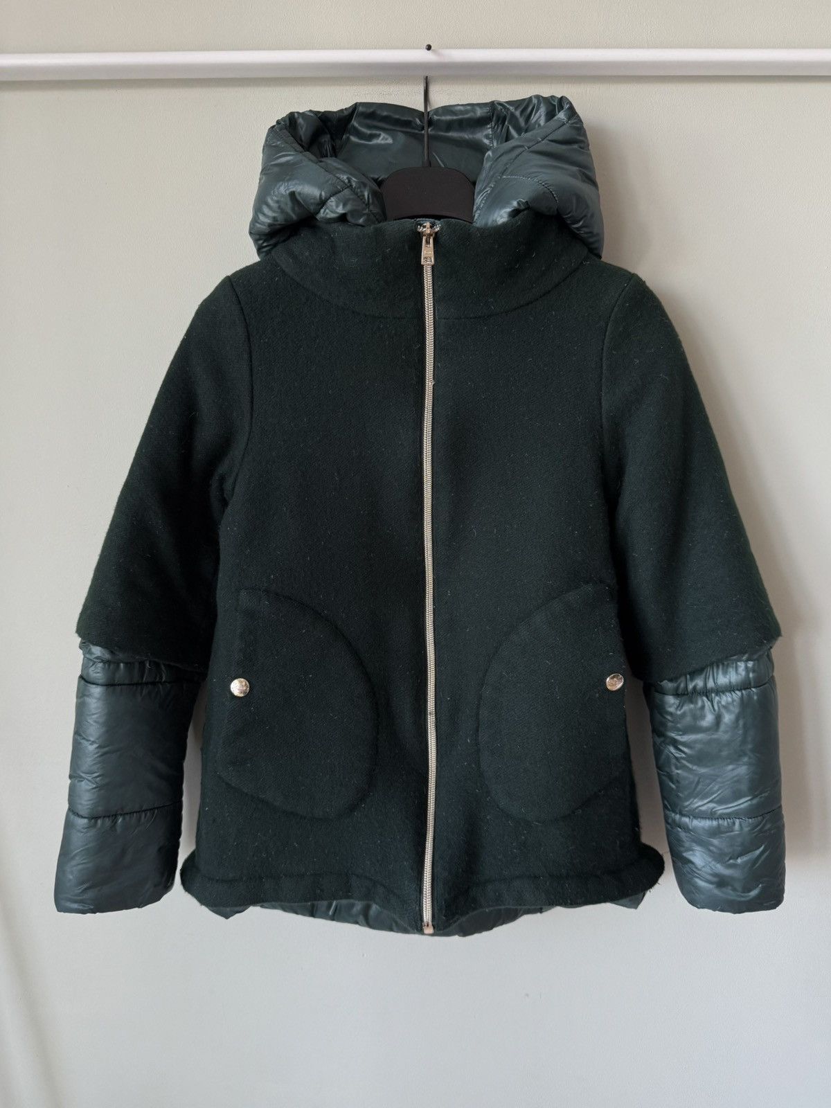 Herno kids padded wool down jacket
