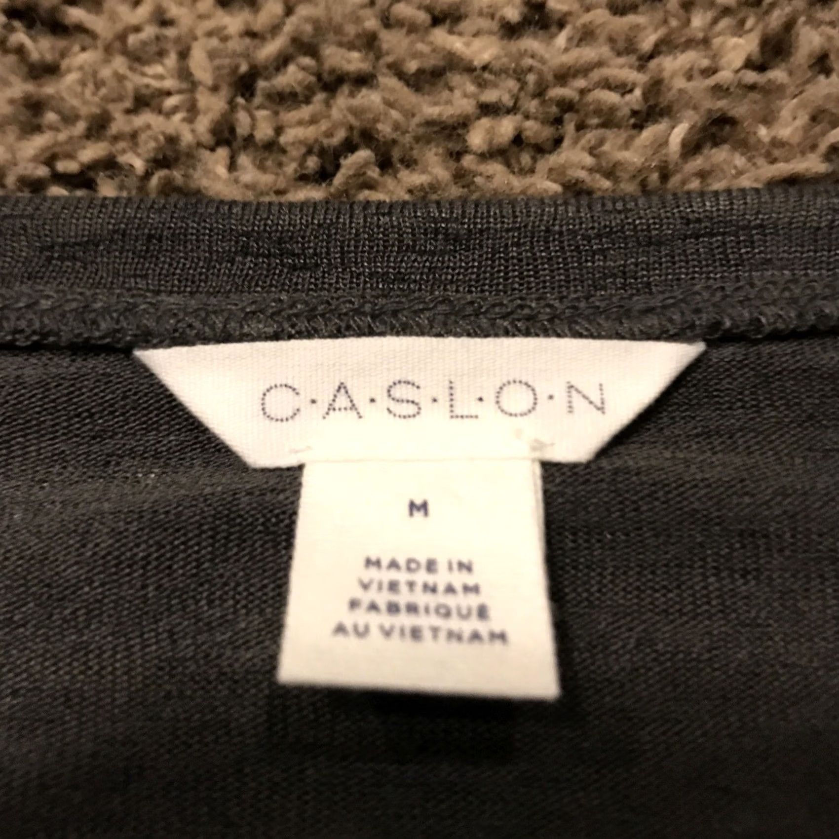 Vintage Caslon Blouse Shirt Women M Gray Rayon Blend Nwt Short Sleeve Round Neck Basic Lightweight Casual Regular Blouse 27” 22” Chest Gray Caslon Size M / US 6-8 / IT 42-44 - 2 Thumbnail