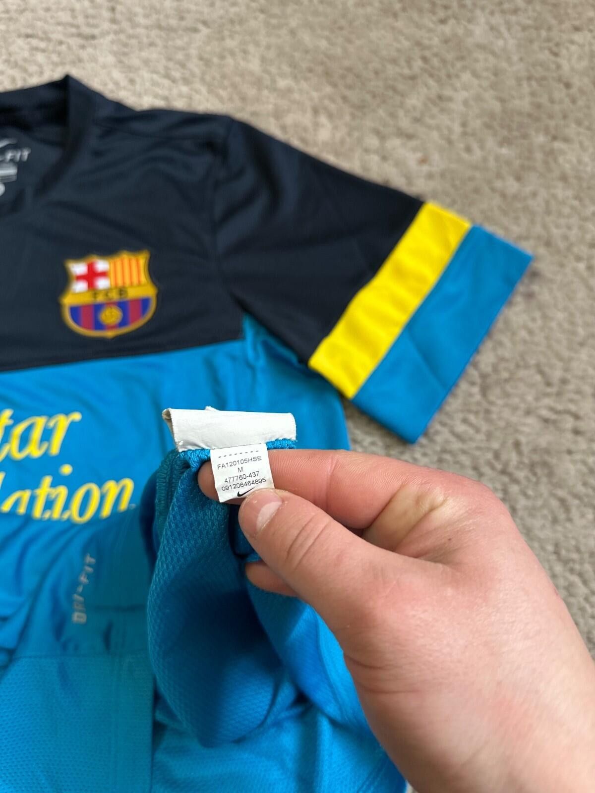 Nike BARCELONA 2012/13 TRAINING FOOTBALL SHIRT NIKE SOCCER JERSEY Size US M / EU 48-50 / 2 - 6 Thumbnail