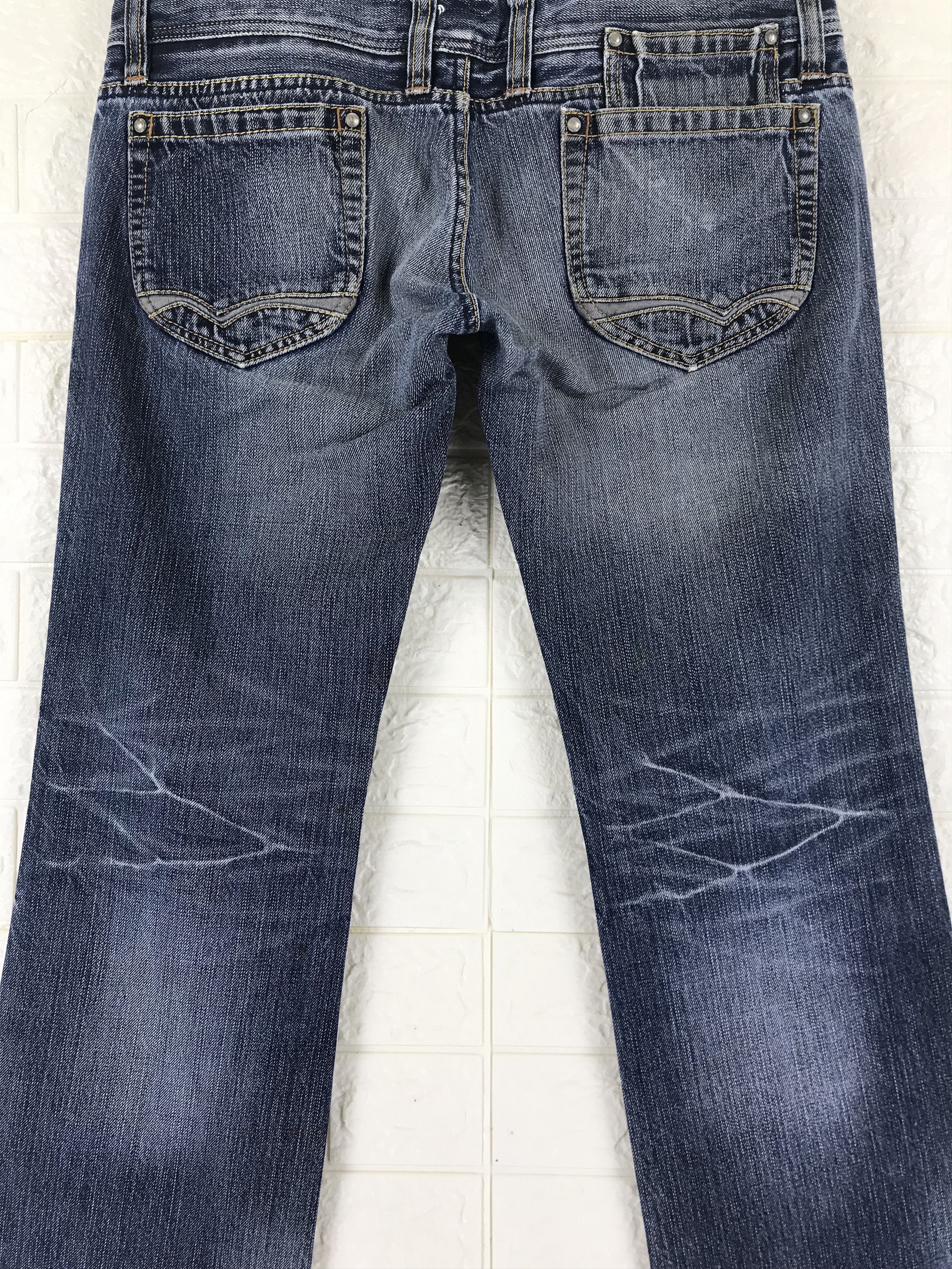 Nicole Club Nicole Club Double Waist Blue Washed Flare Jeans Size US 31 - 7 Thumbnail