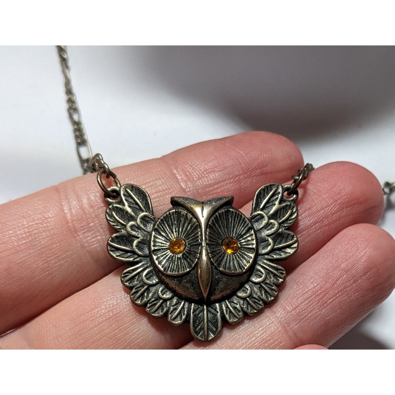 Other Steampunk Golden Eye Owl Necklace Size ONE SIZE - 9 Thumbnail