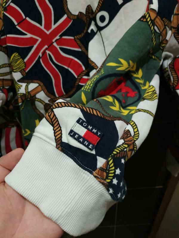 Tommy Hilfiger Tommy Jeans 90s Capsule 5.0 Flag Print Sweatshirt M Size US M / EU 48-50 / 2 - 6 Thumbnail