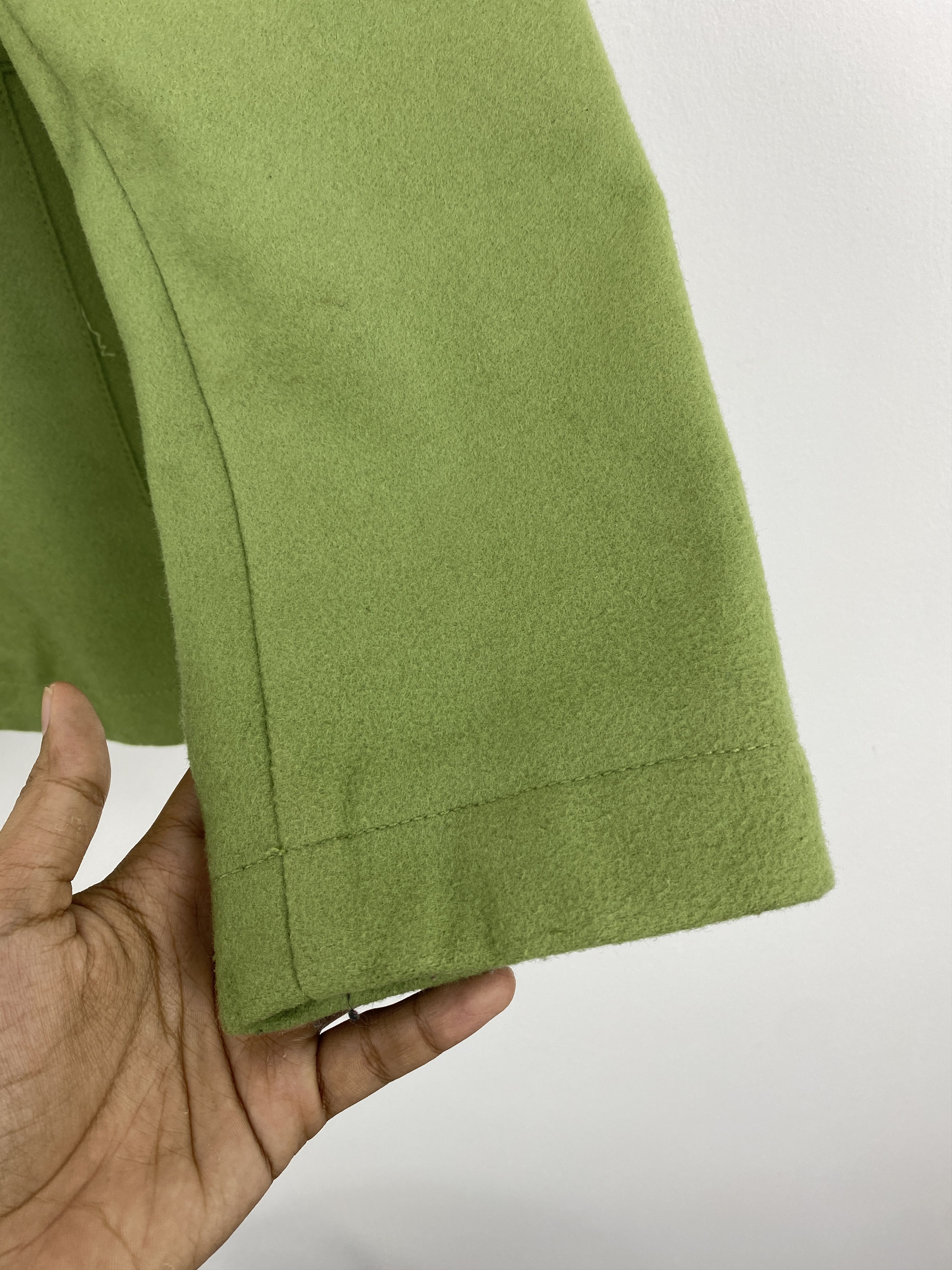 Gap Vintage Gap Pea Coat Women Lime Green Wool Jacket J1747 Size US L / EU 52-54 / 3 - 7 Thumbnail