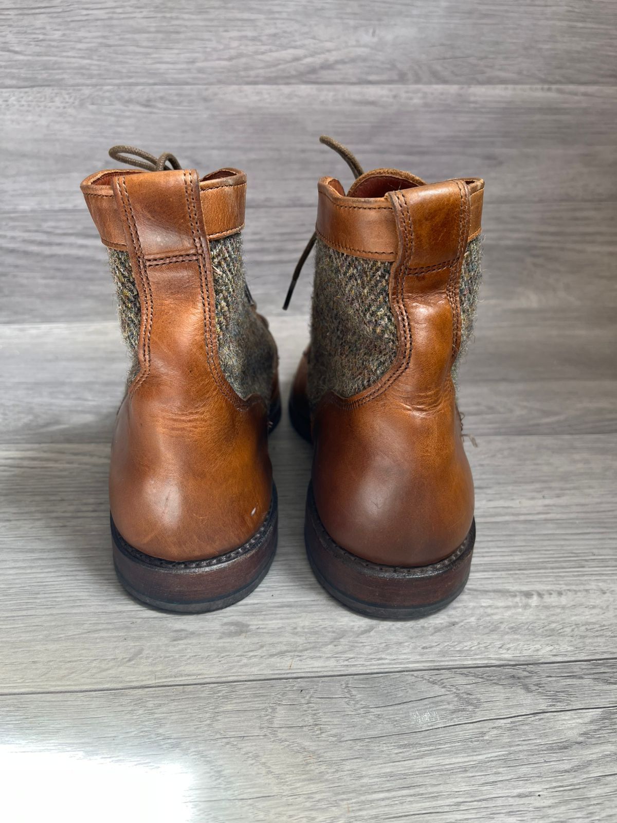 Allen Edmonds Allen Edmonds Shaker Heights Brown/Tan Tweed Leather Boots Size US 8.5 / EU 41-42 - 5 Thumbnail