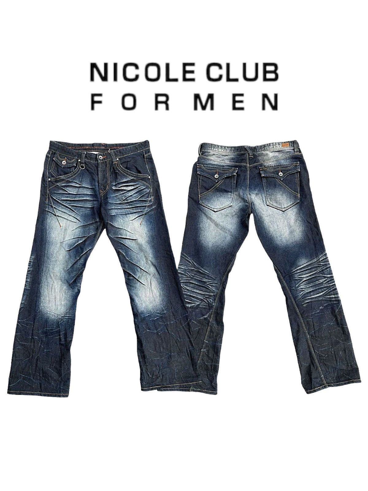If Six Was Nine Nicole Club For Man Stonewash Effect Seditionaries Jeans Size US 34 / EU 50 - 1 Thumbnail