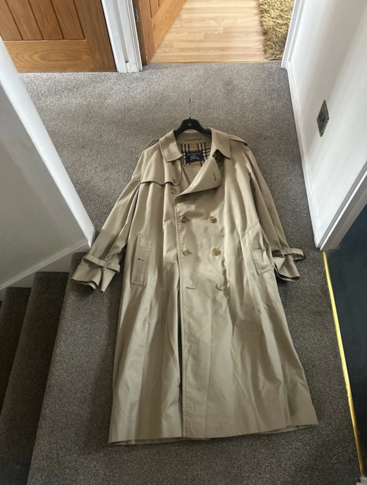 Burberry Burberry Trench coat check lined trench coat Size US XXL / EU 58 / 5 - 16 Thumbnail