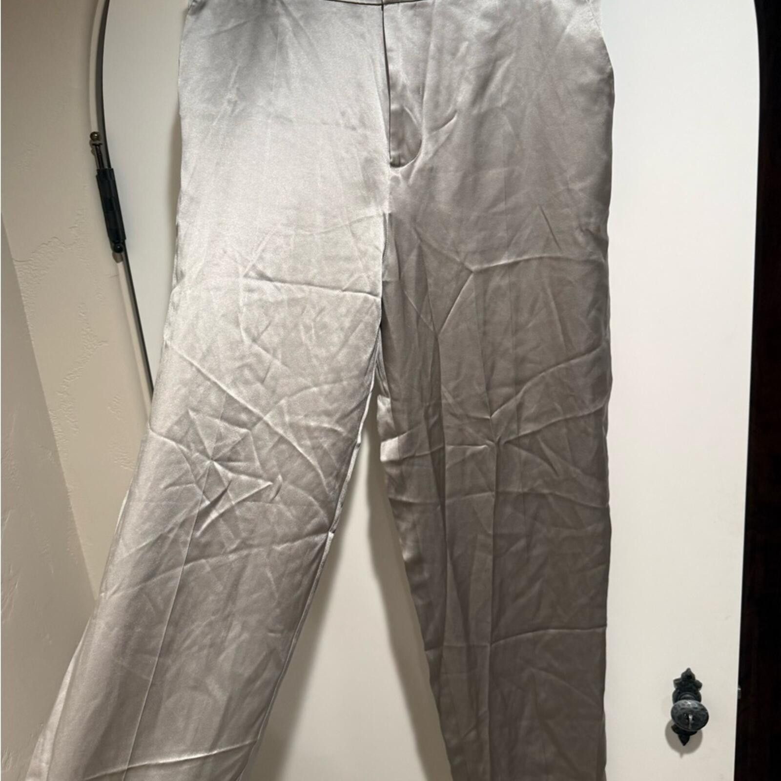 Joseph Joseph Jack Silk Satin Pants, Size 44 or US 14 Size 36" / US 14 / IT 50 - 4 Thumbnail
