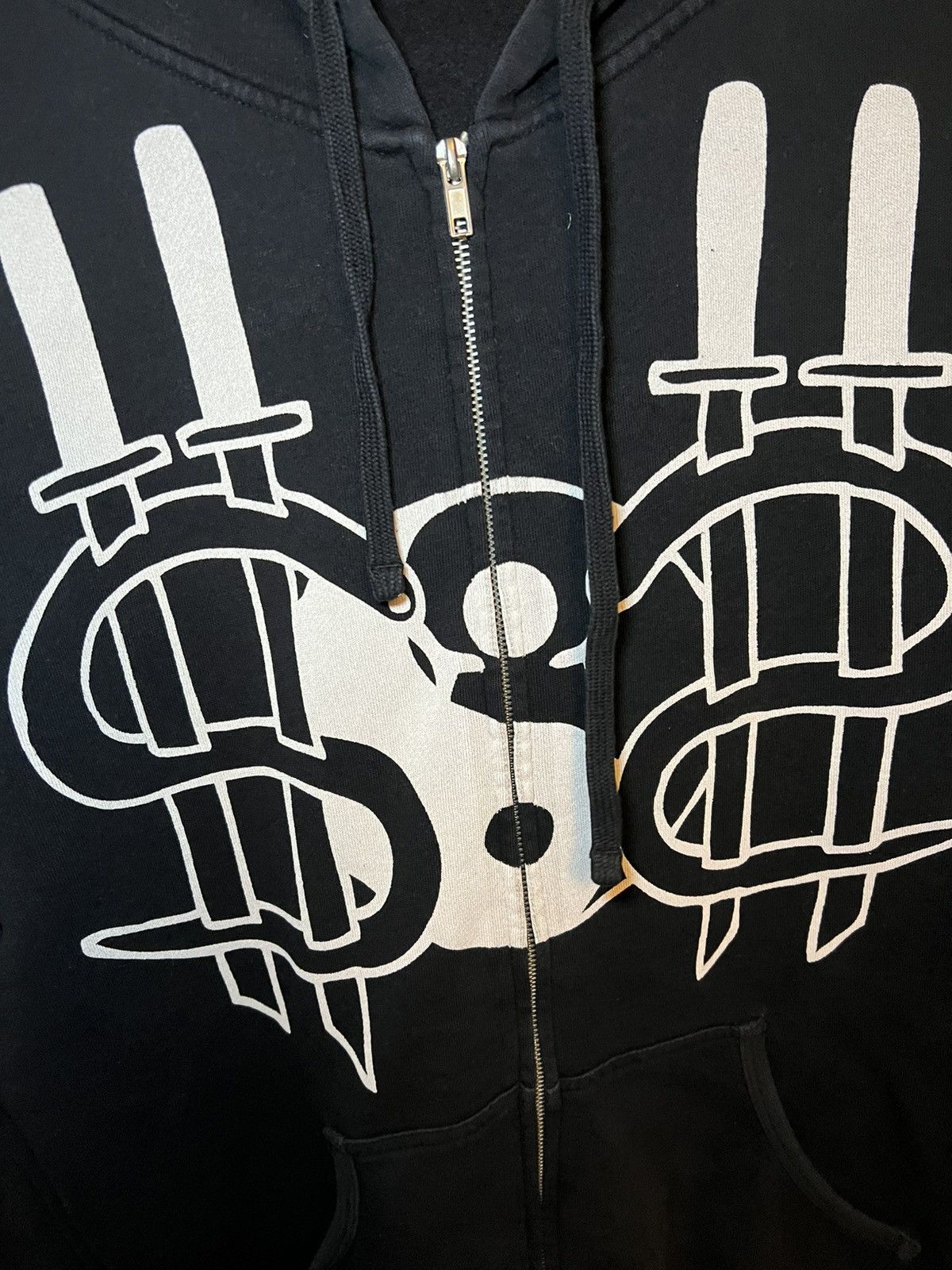 Vintage Vintage Die Antwood big money and knife zip-up hoodie Size US L / EU 52-54 / 3 - 8 Thumbnail