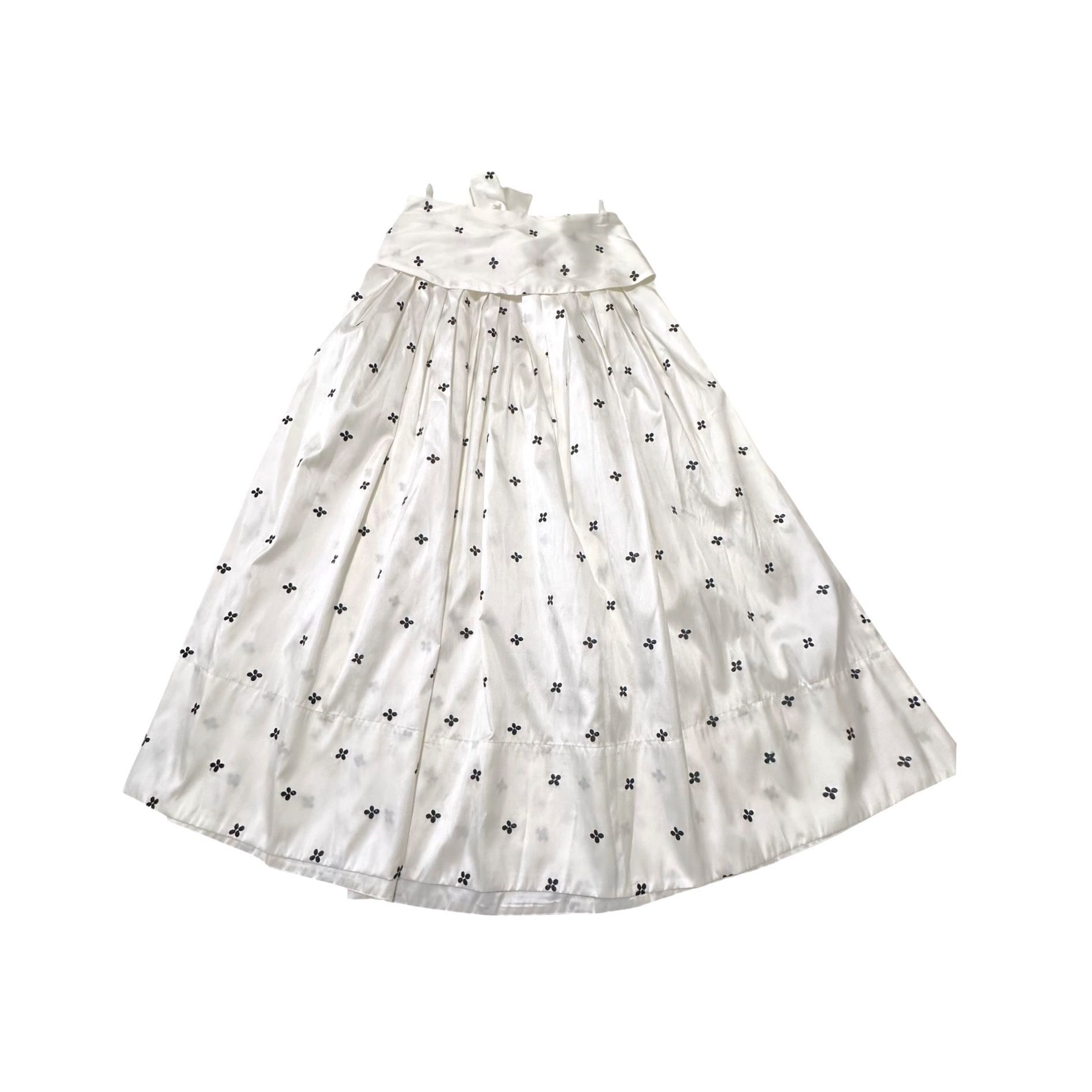 Ulla Johnson Ulla Johnson Aglae Blanc Bow Taffeta Midi Skirt NWT Size 4 F Size 27" / US 4 / IT 40 - 6 Thumbnail