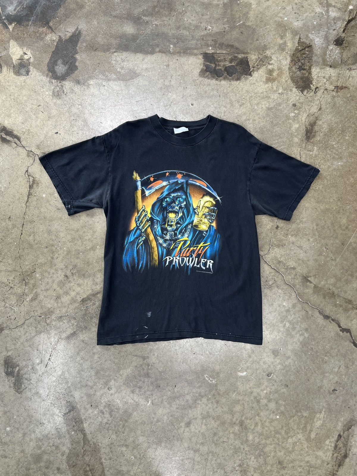 Vintage Vintage Grim Reaper Thunder Sportwear Party Power Tee Large Size US L / EU 52-54 / 3 - 2 Thumbnail