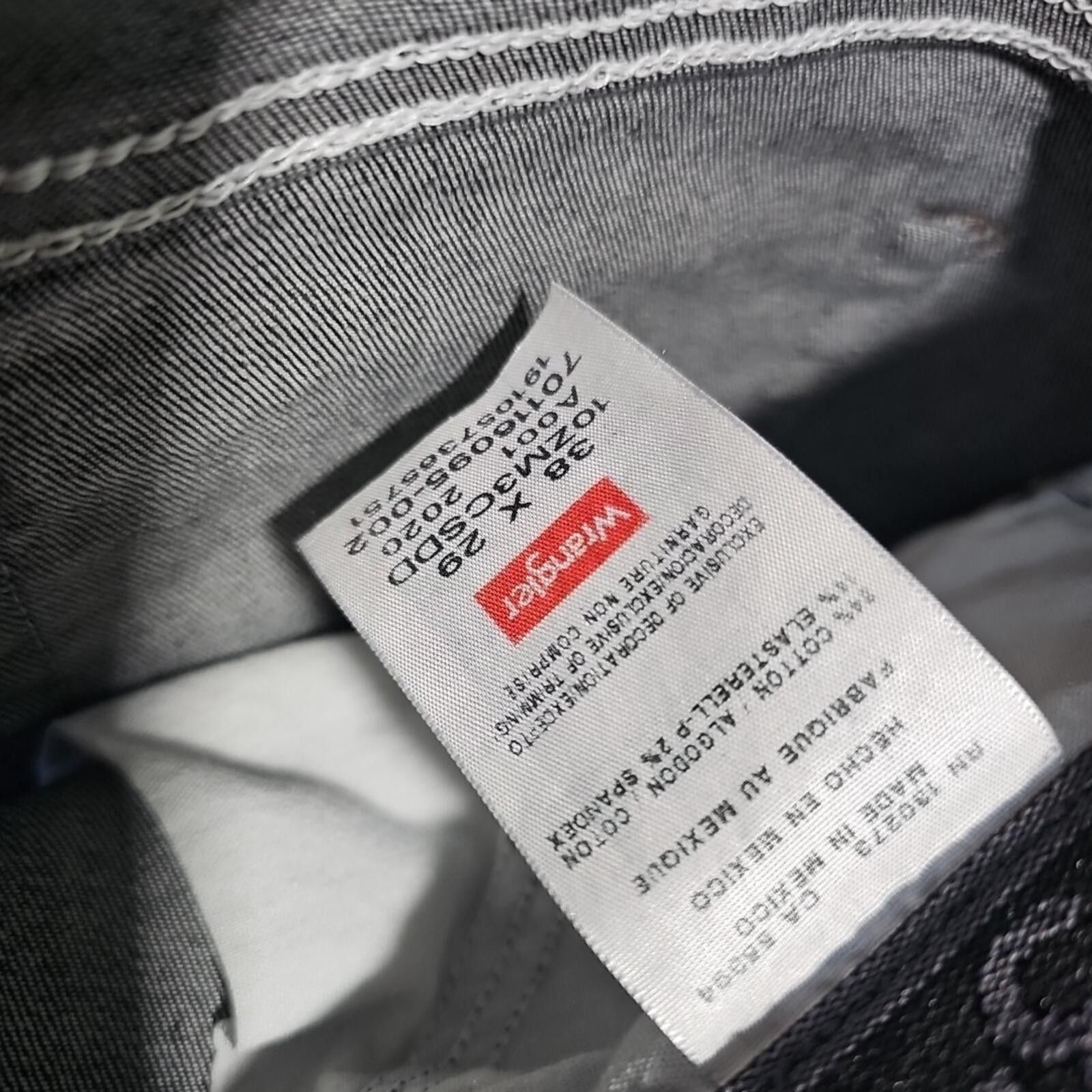 Wrangler Wrangler 38x29 Black Straight Jeans Size US 38 / EU 54 - 3 Thumbnail