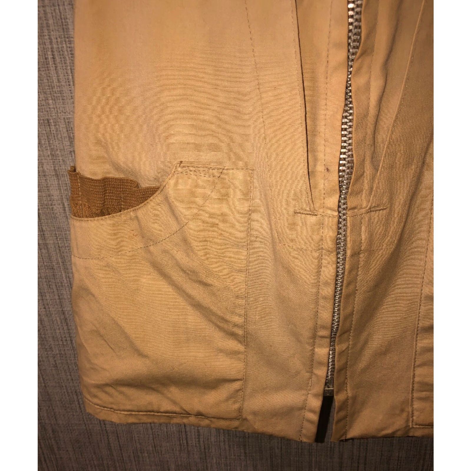 Vintage VINTAGE 10-X Full Zip Vest Beige Mens 38 Size Regular Men Full Zip Vest Size US XXS / EU 40 - 3 Thumbnail