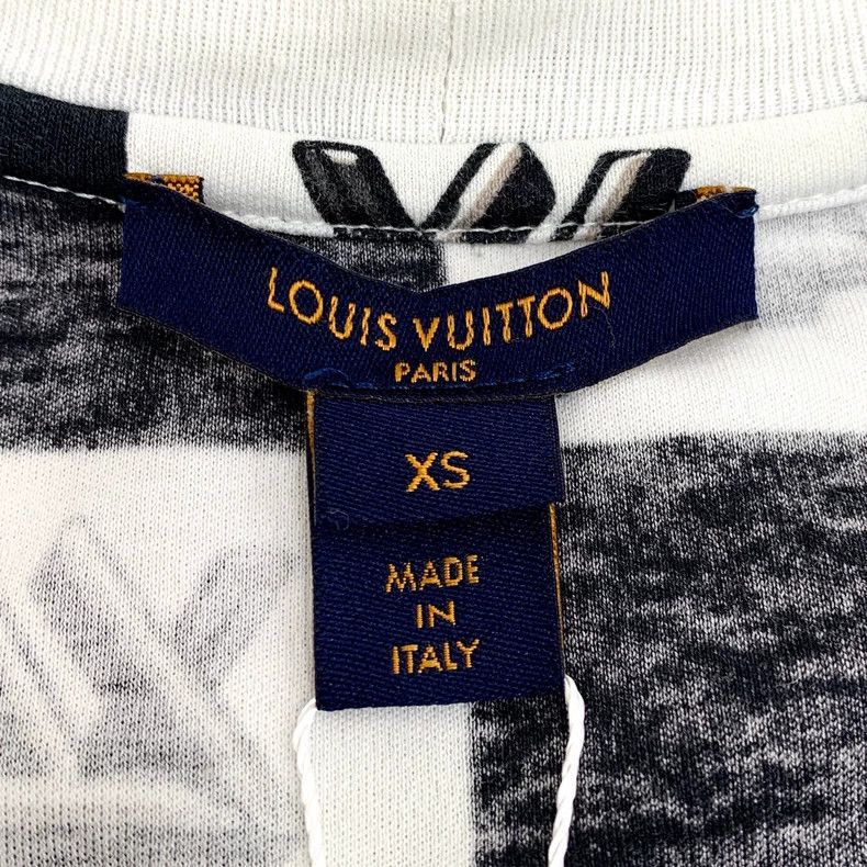 Louis Vuitton Louis Vuitton Black checkerboard monogrammed cotton crewne Size XS / US 0-2 / IT 36-38 - 5 Thumbnail