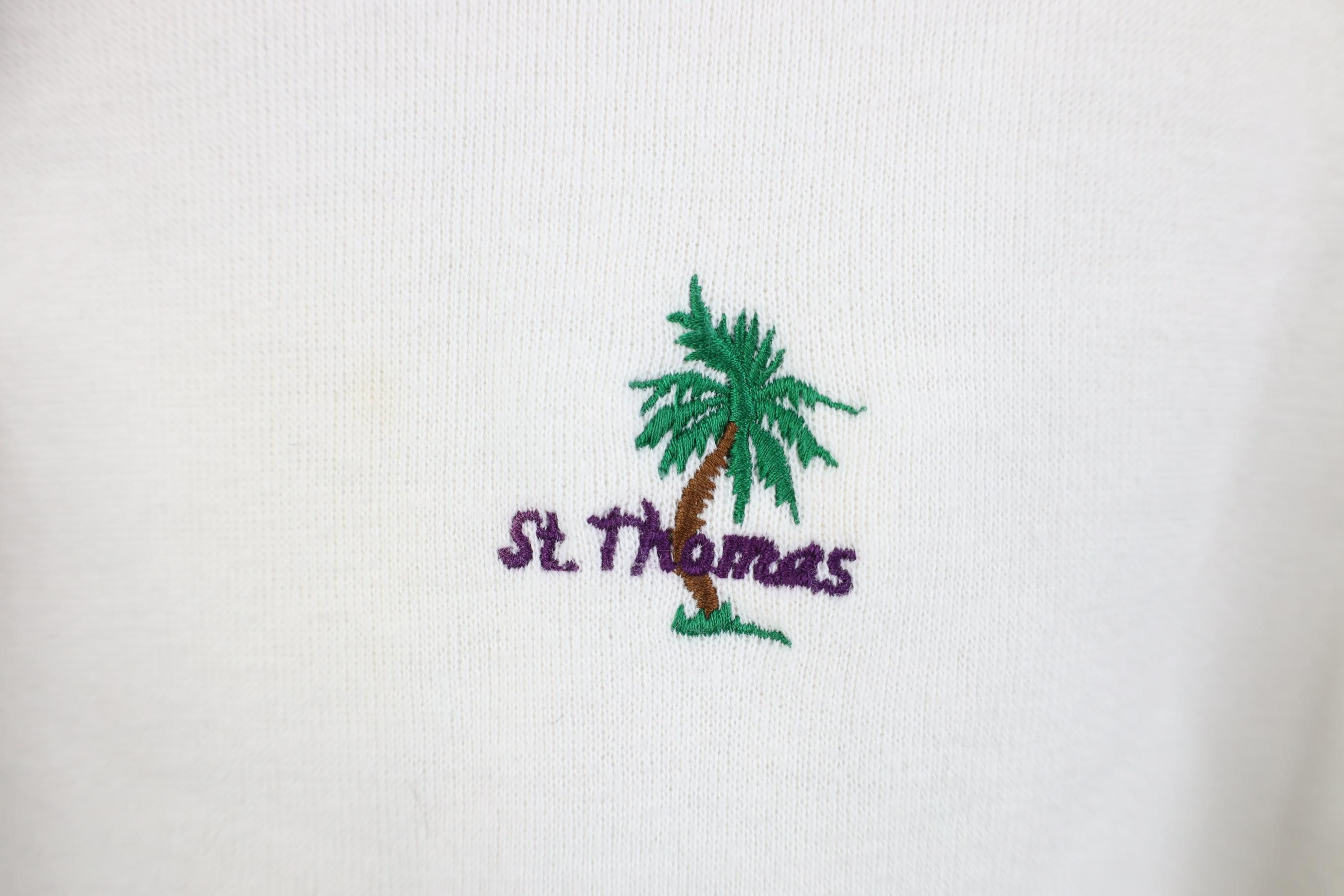 Russell Athletic Vintage 70s 80s Russell Athletic St Thomas Hoodie Sweatshirt Size L / US 10 / IT 46 - 4 Thumbnail