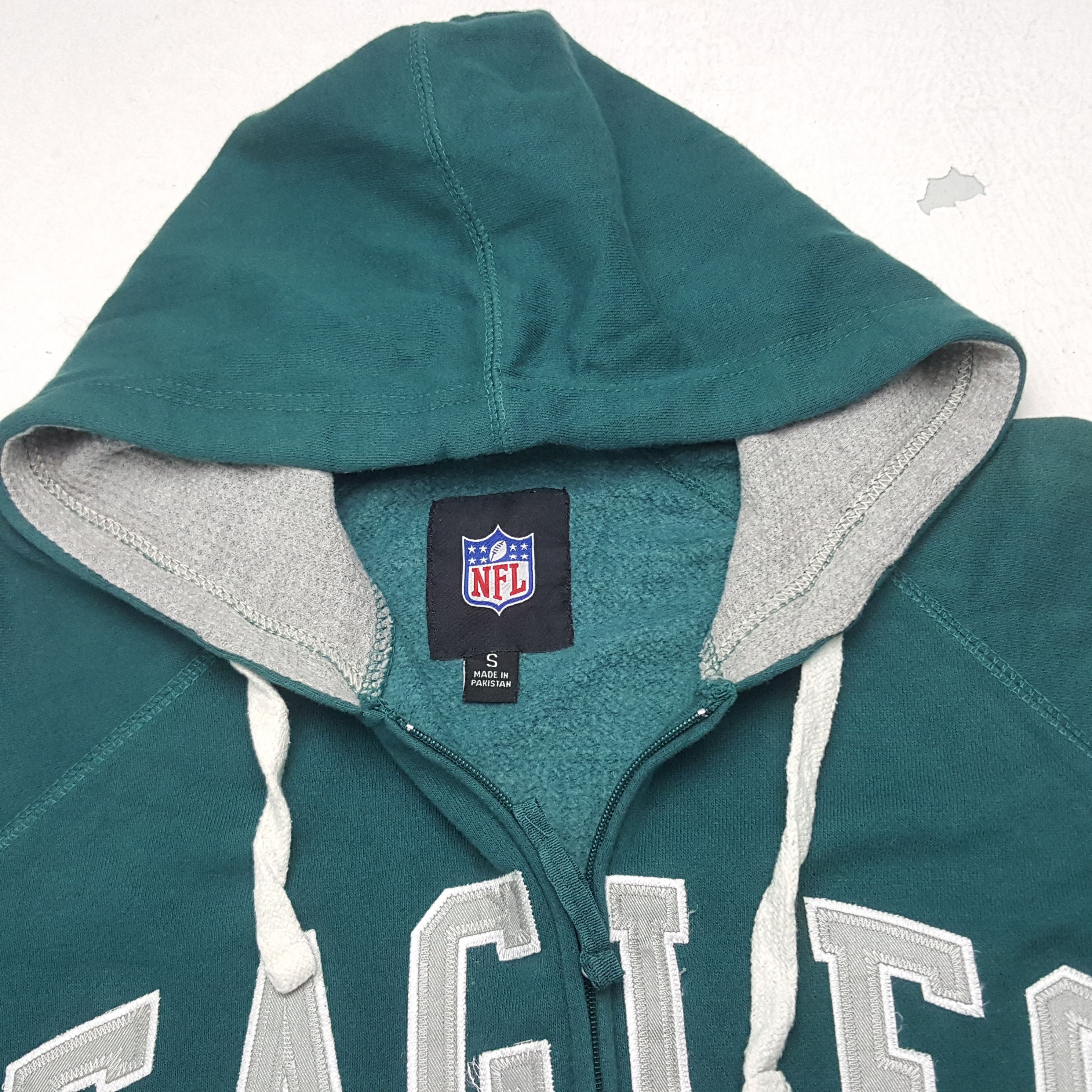NFL × Vintage Vintage Eagles NFL Zipper Jacket Hoodies Size US L / EU 52-54 / 3 - 4 Thumbnail