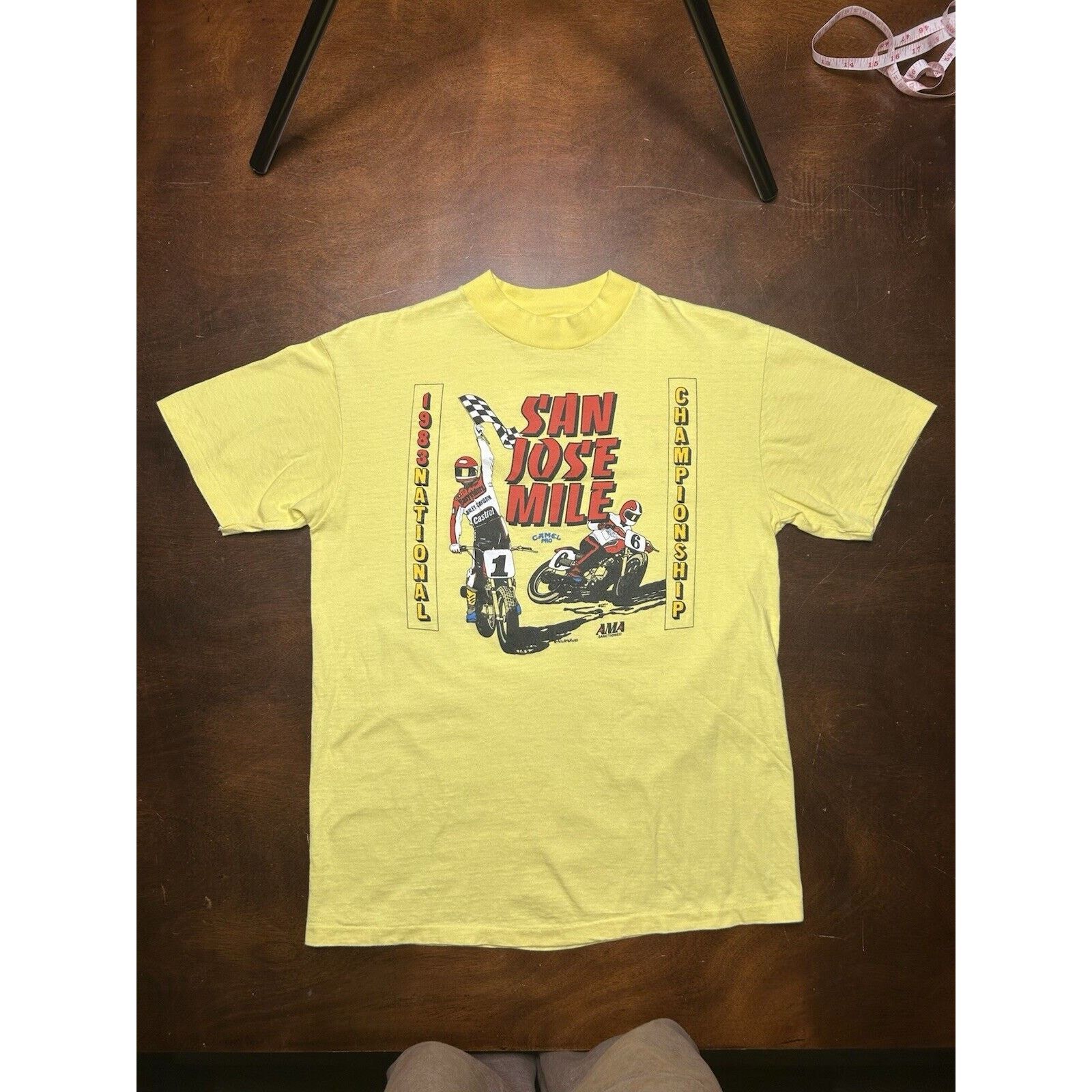 Camel 80s Camel Pro San Jose Mile National Championship AMA Shirt Size US L / EU 52-54 / 3 - 11 Thumbnail