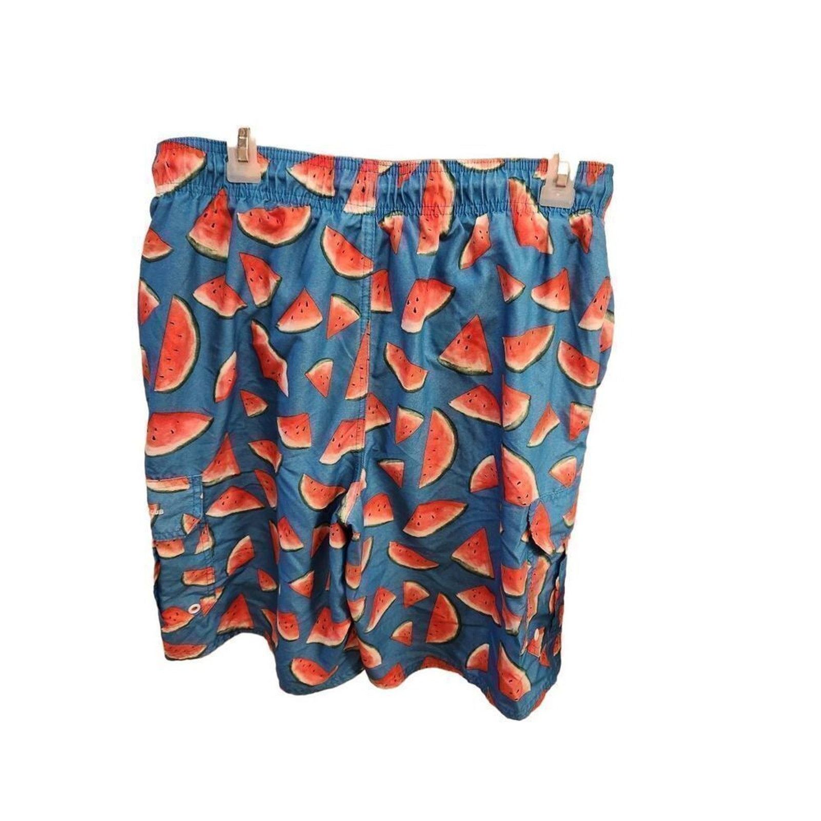 Beverly Hills Polo Club Mens Beverly hills polo club L watermelon swim shorts Size US 34 / EU 50 - 6 Thumbnail