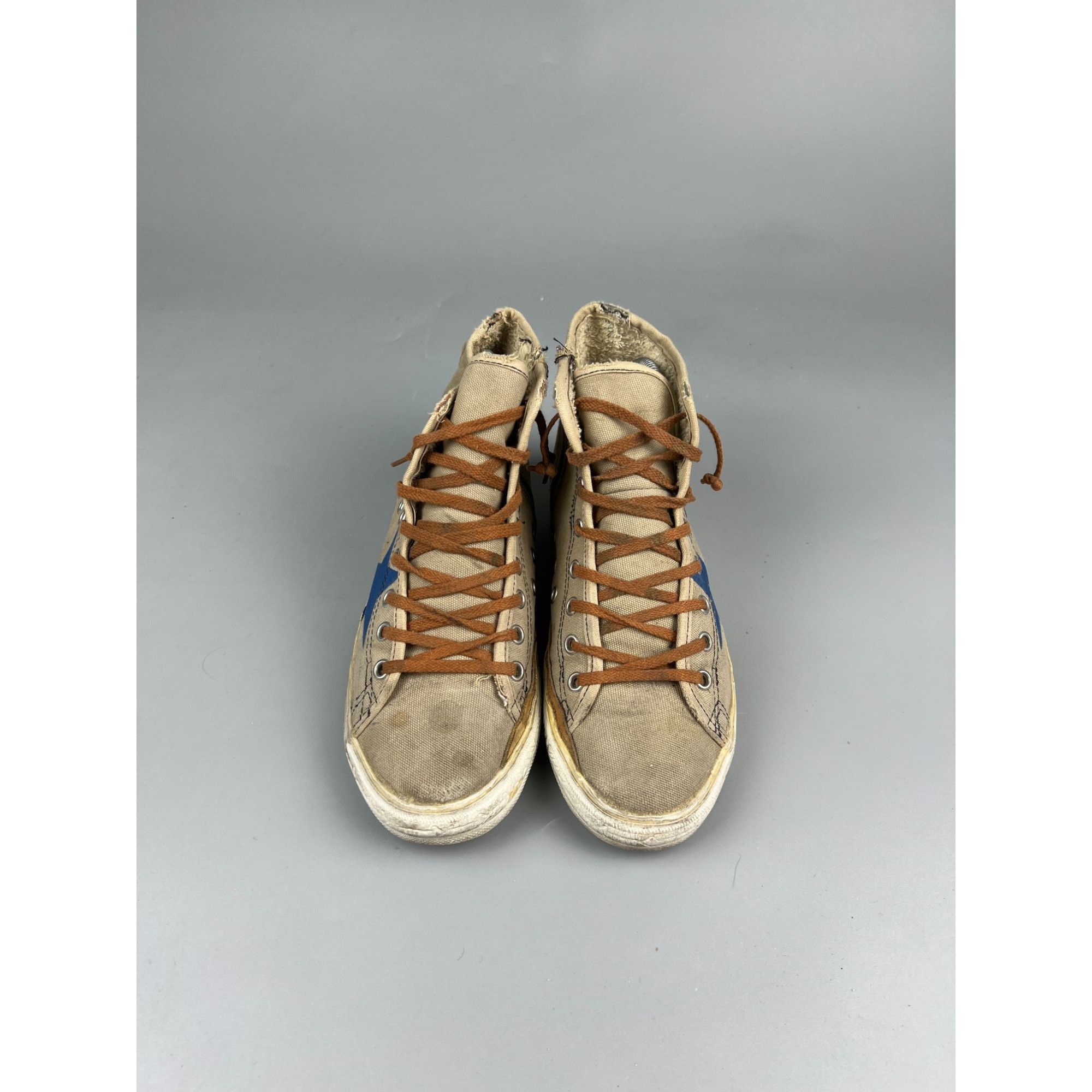 Golden Goose Vintage Golden Goose Francy Hi Top Cloth Sneakers (Y0870) Size US 7 / IT 37 - 5 Thumbnail