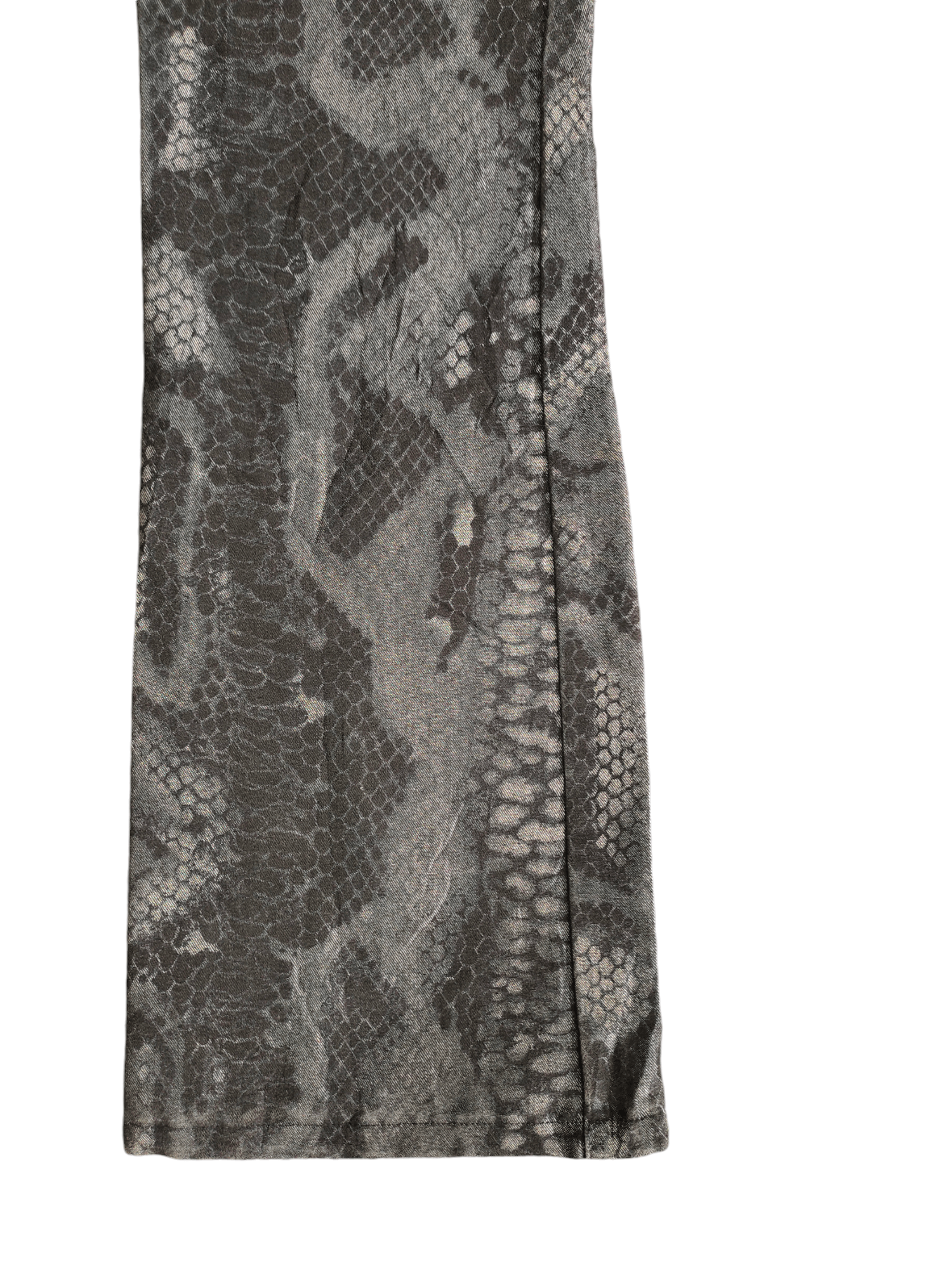 If Six Was Nine Flare Jeans Mavi Python Printed Denim Bootcut Y2k Size US 27 - 8 Thumbnail