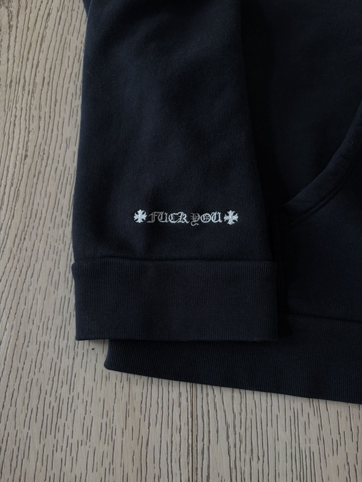 Chrome Hearts Chrome Hearts Embroidered Verticle Logo Hoodie Size US XL / EU 56 / 4 - 4 Thumbnail