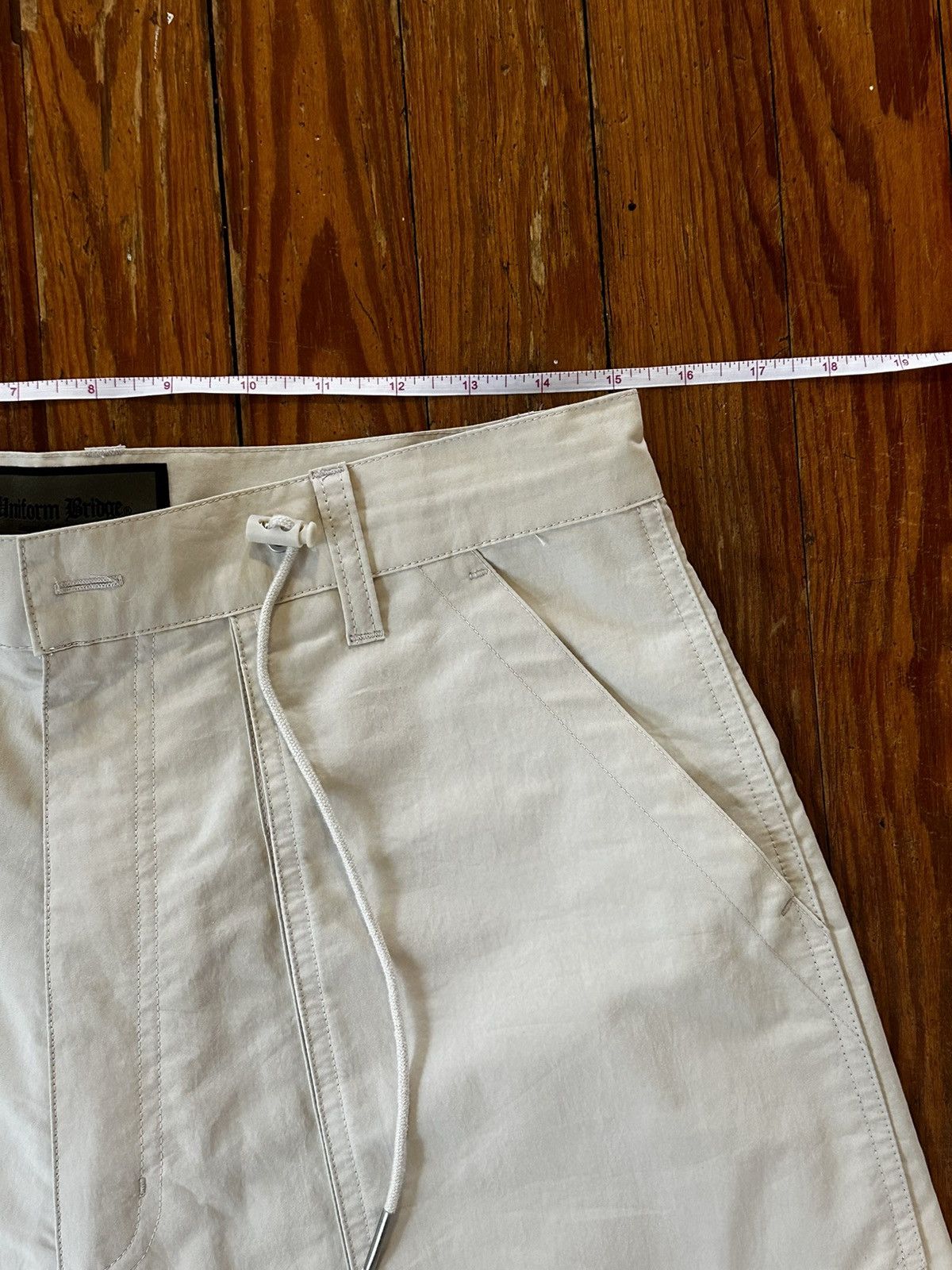 Uniform Bridge UNIFORM BRIDGE White Wide-Leg Trousers Size: 34 (tagged) Size US 30 / EU 46 - 5 Thumbnail