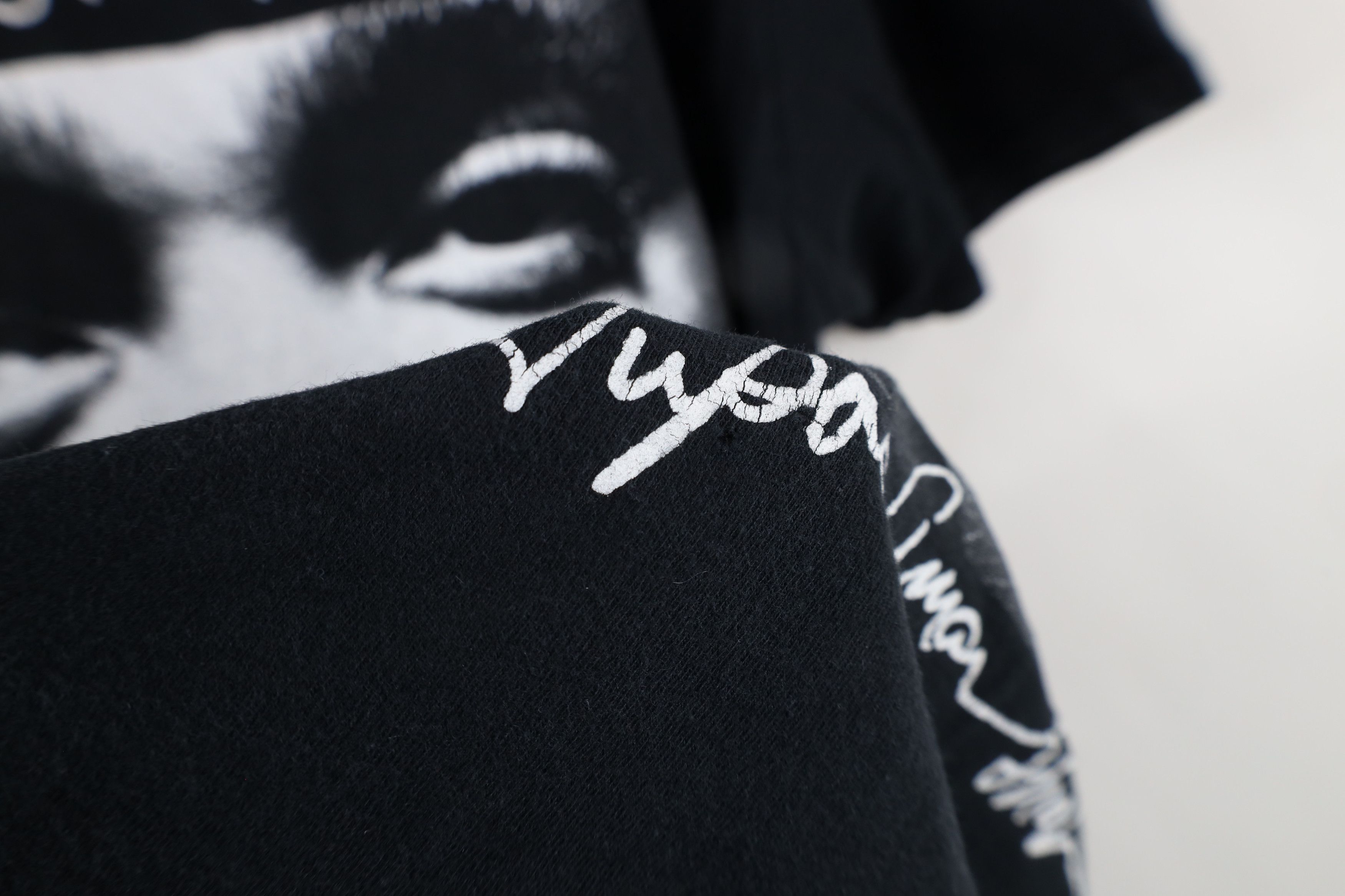 Vintage Vintage Y2K 2Pac What of Fame Face Hip Hop Rap T-Shirt Black Size US L / EU 52-54 / 3 - 9 Thumbnail