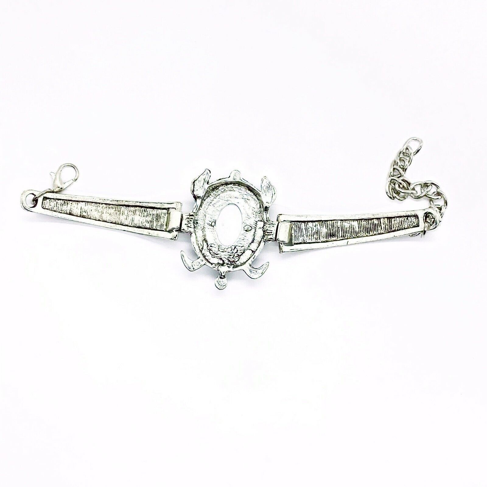Other Boho Sea Turtle Rhinestone Silver-Tone Bracelet Size ONE SIZE - 5 Thumbnail