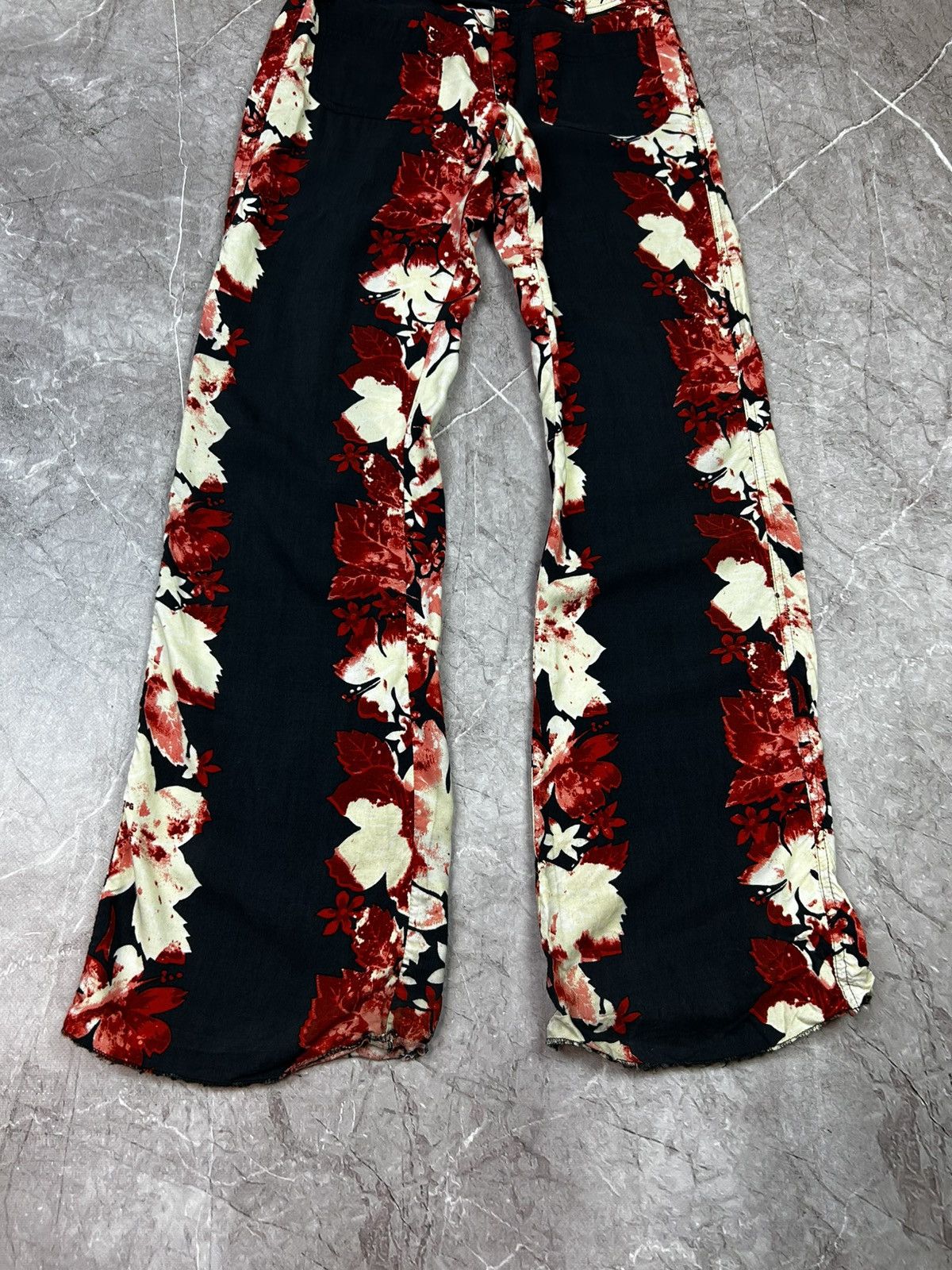 Jean Paul Gaultier Vintage JPG Jean's Jean Paul Gaultier Floral Pants Size 26 Size 26" / US 2 / IT 38 - 4 Thumbnail