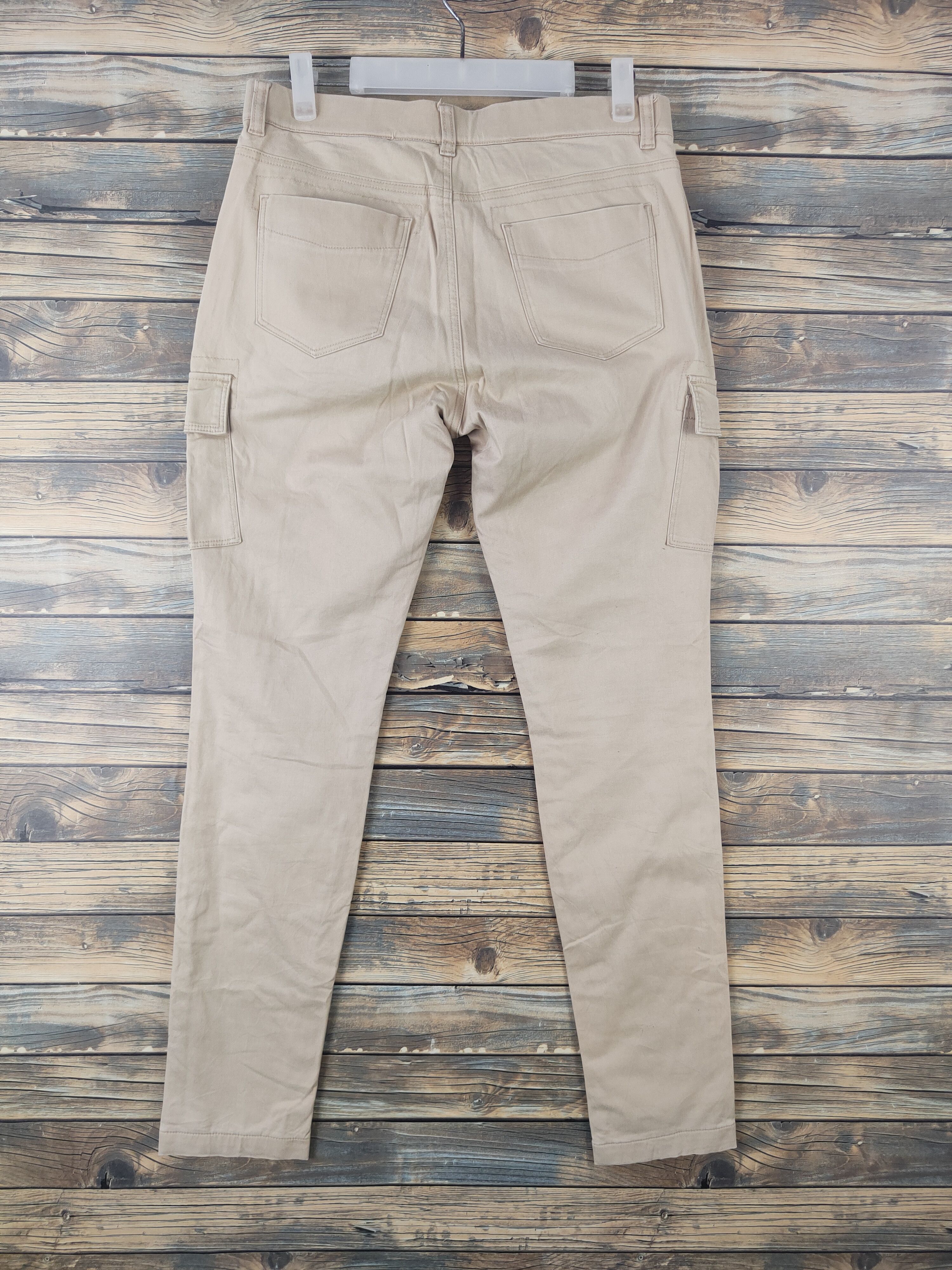 Japanese Brand DL Japanese Brand Beige Multipocket Cargo Pants #1793 Size 29" - 7 Thumbnail