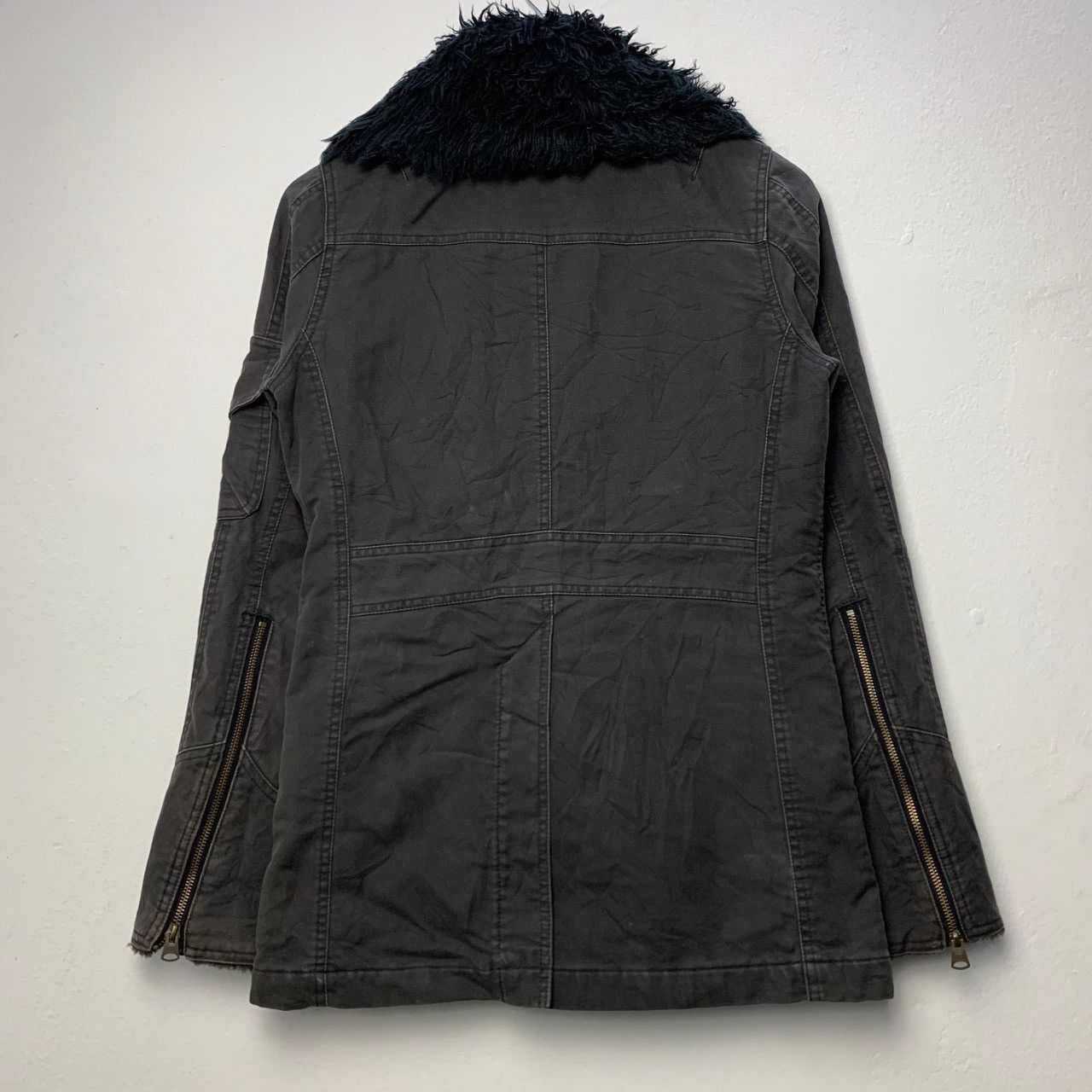 Hysteric Glamour VTG Hysteric Glamour Black Military Fur Collar Parka Jacket Size US S / EU 44-46 / 1 - 2 Thumbnail